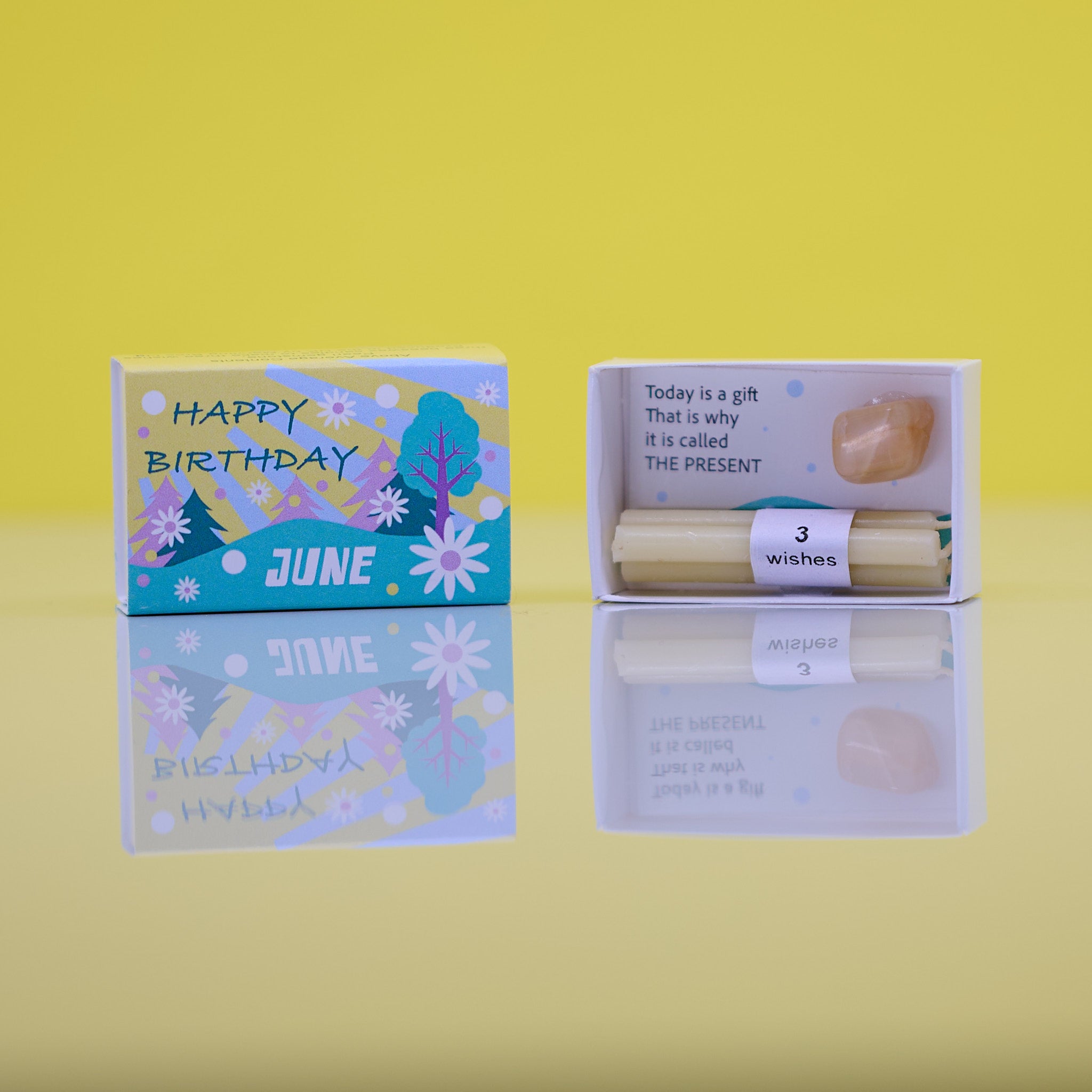 Mindful Birthstone Gift In A Matchbox