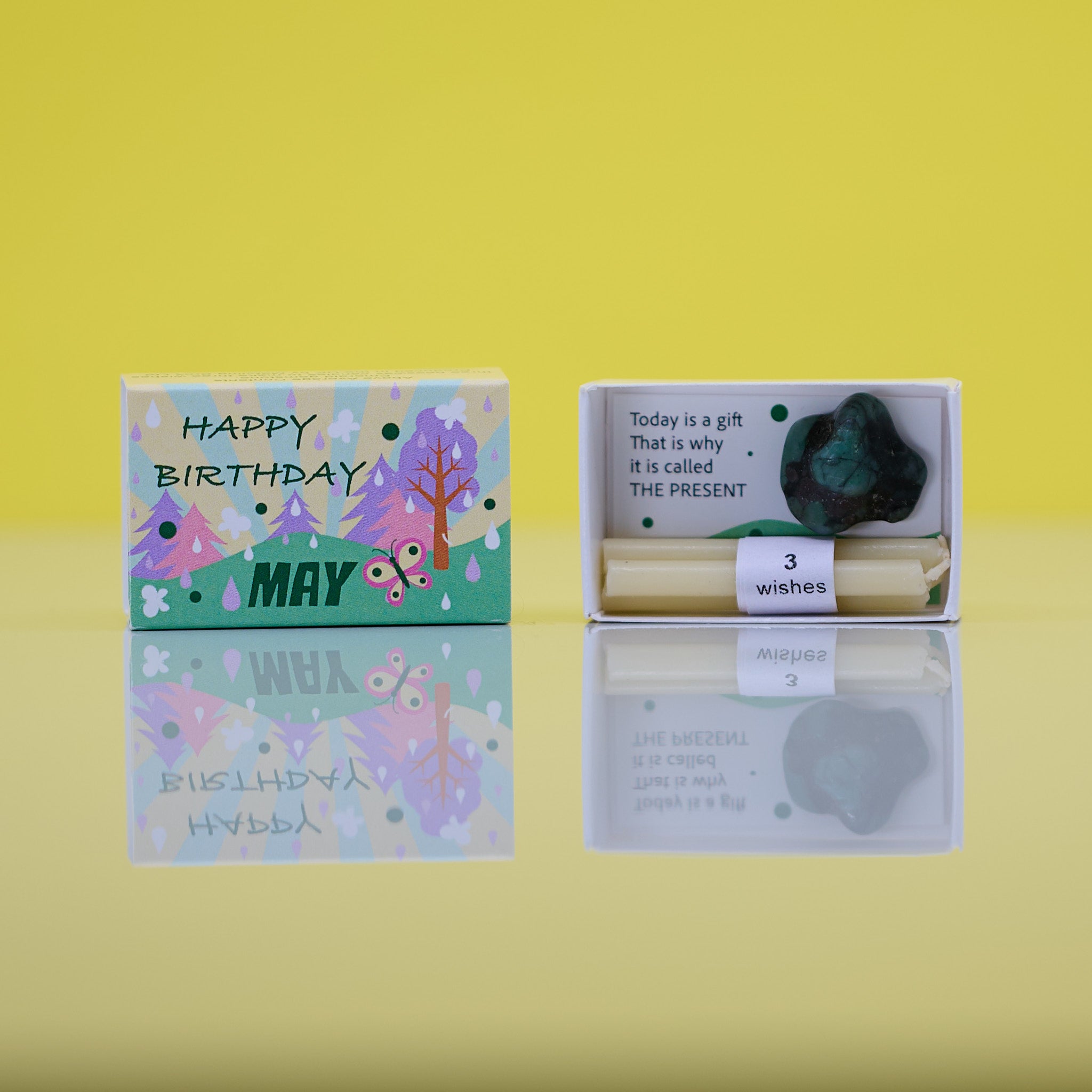 Mindful Birthstone Gift In A Matchbox