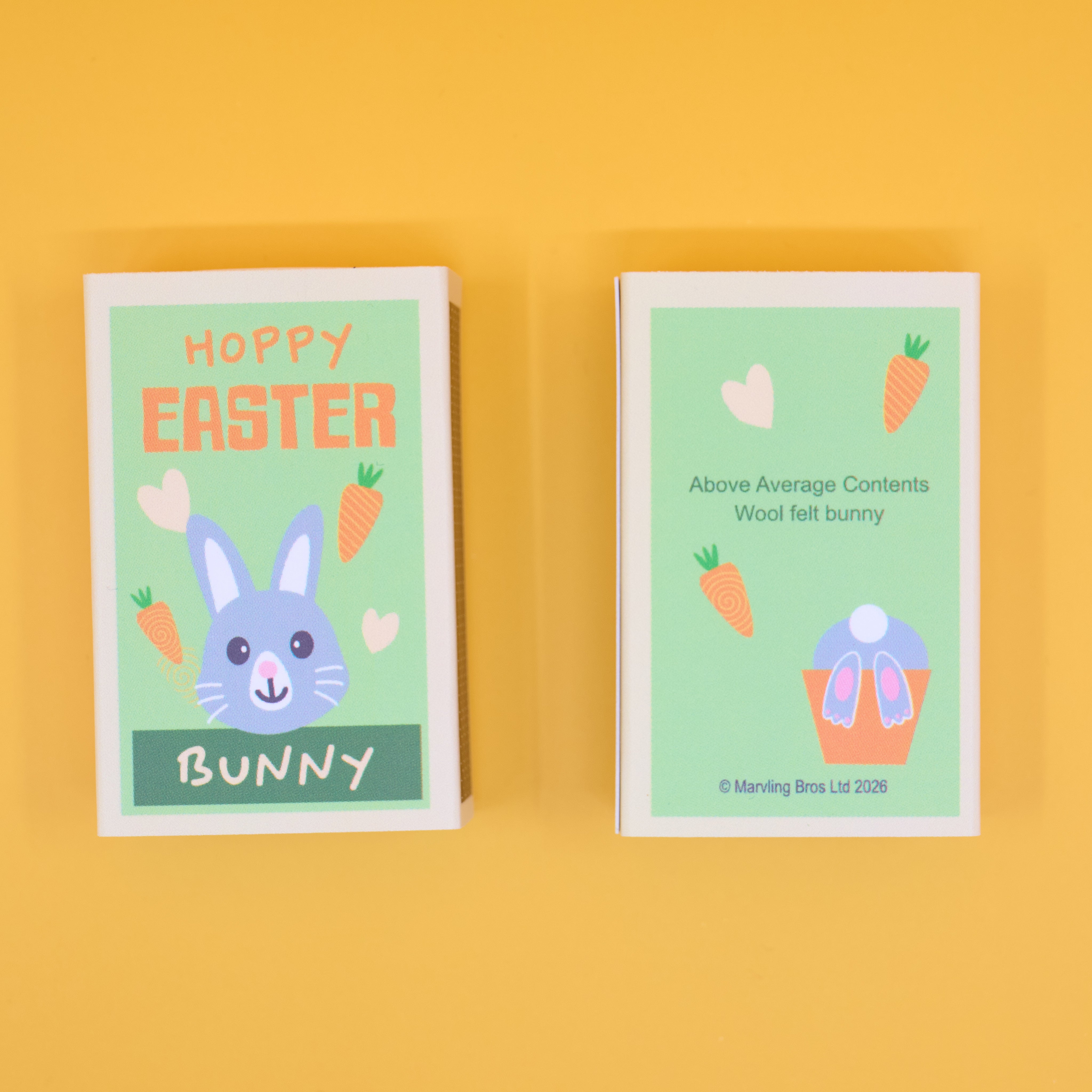 Easter Wool Felt Friend in a matchbox