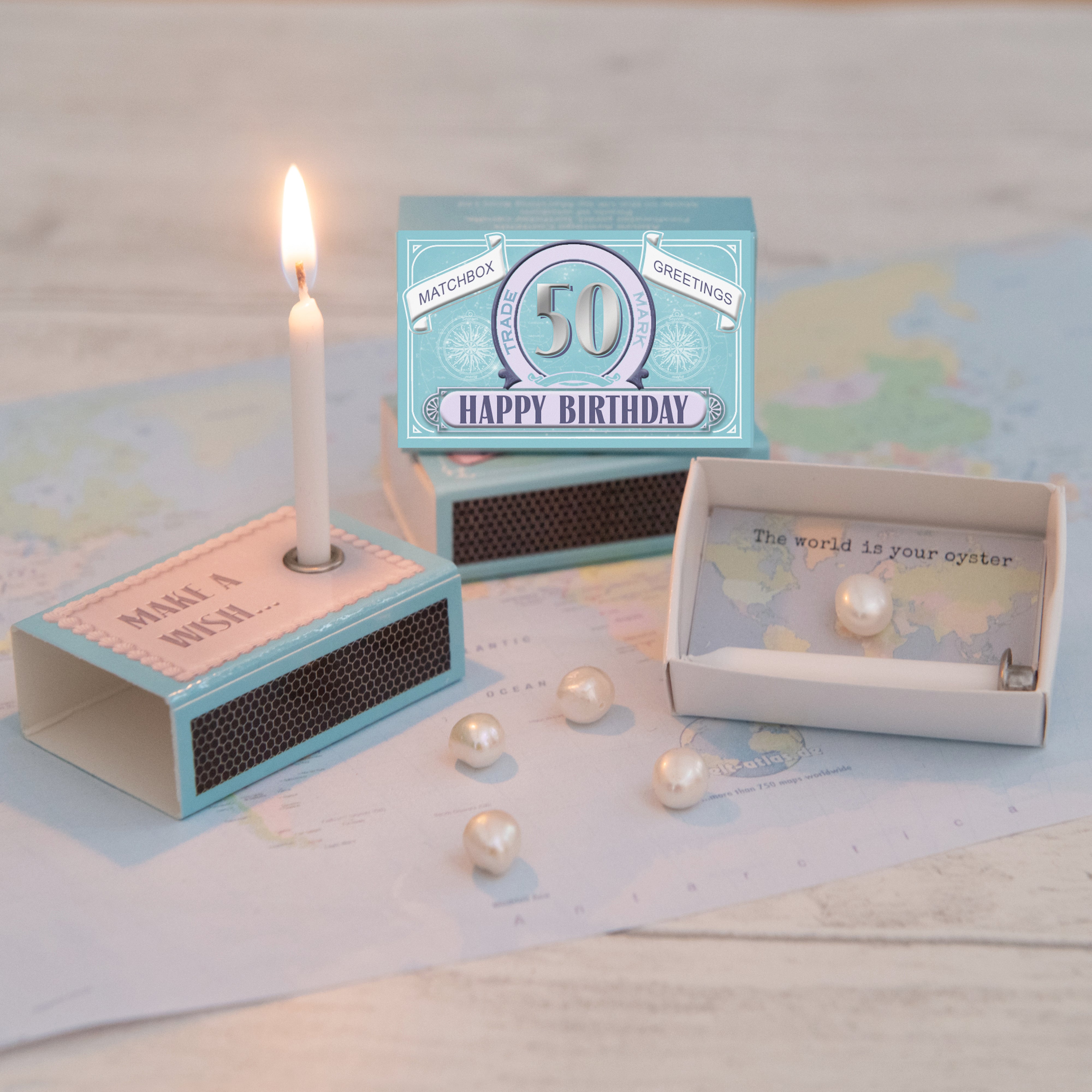Happy Birthday Candle And Freshwater Pearl Gift
