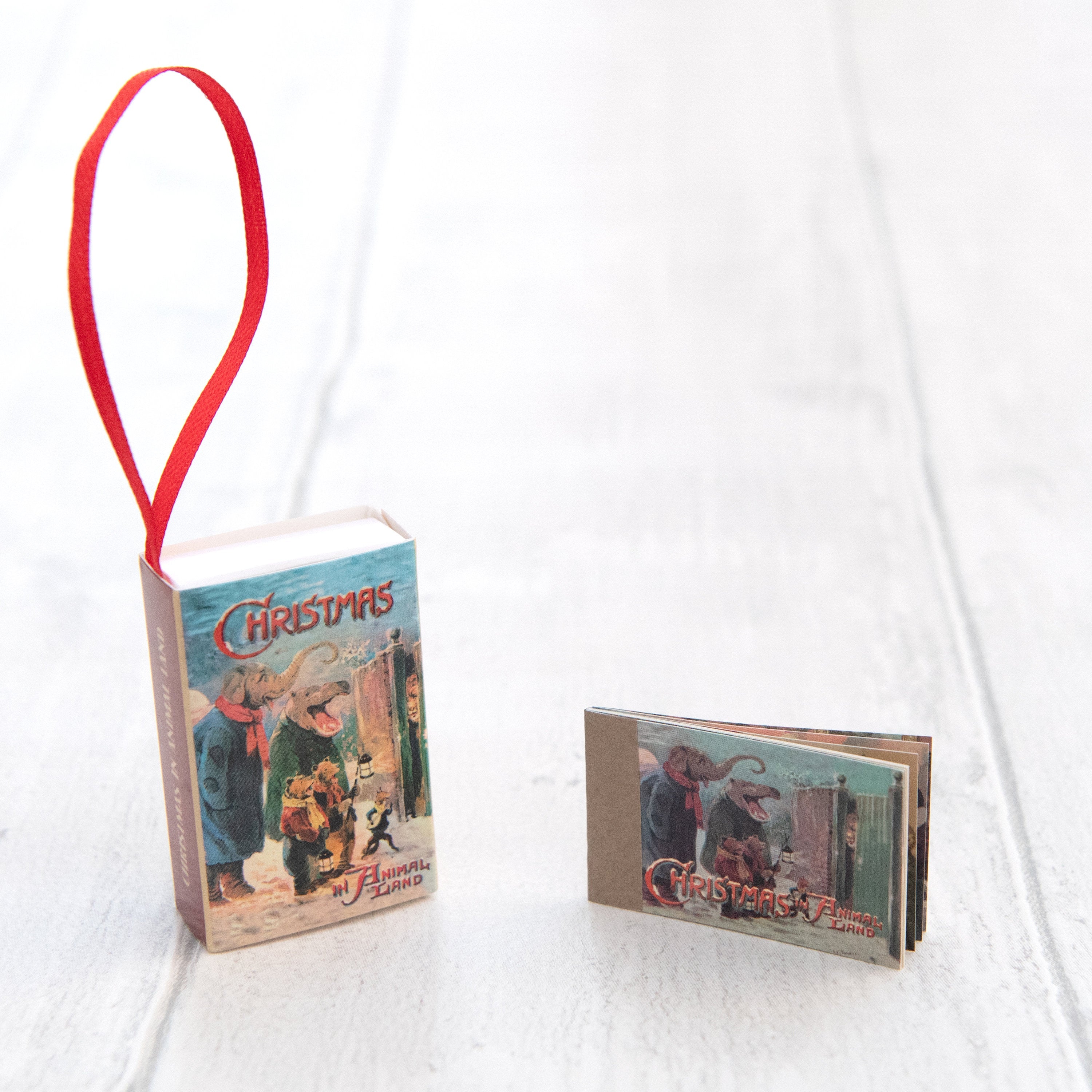 Tree Decoration 'Christmas In Animal Land' Victorian Poem