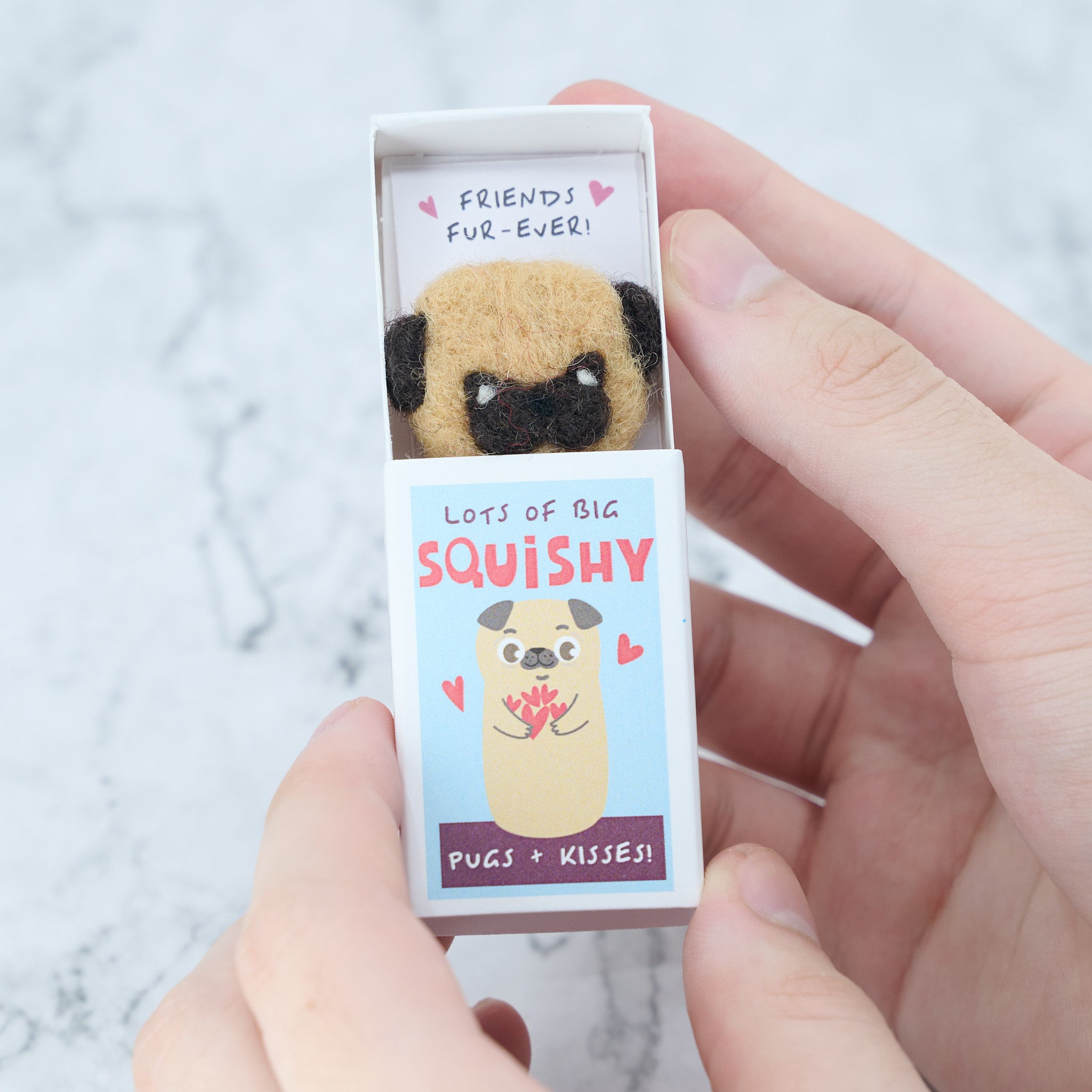 Big Squishy Pugs And Kisses Friendship Gift