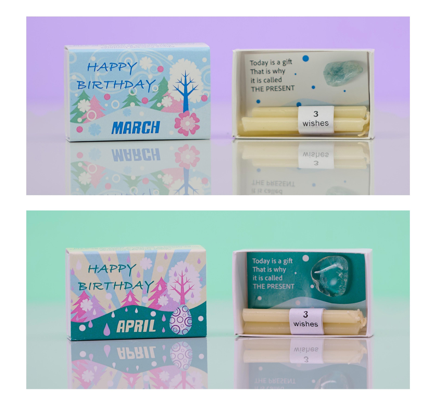 Mindful Birthstone Gift In A Matchbox