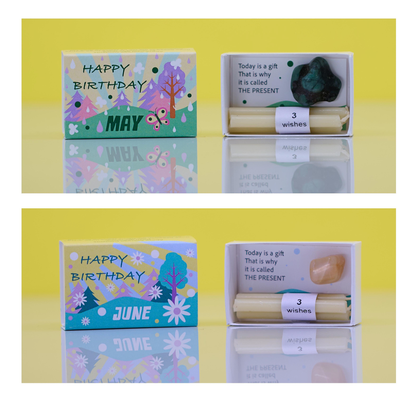 Mindful Birthstone Gift In A Matchbox