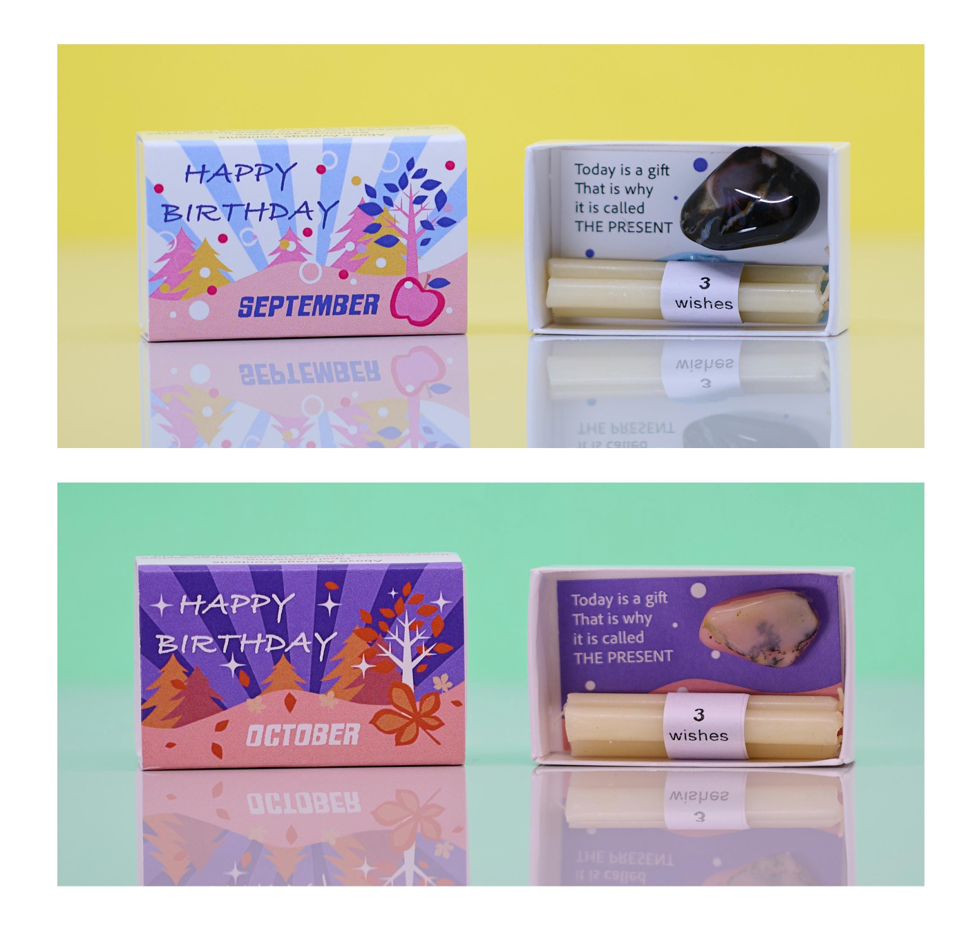 Mindful Birthstone Gift In A Matchbox