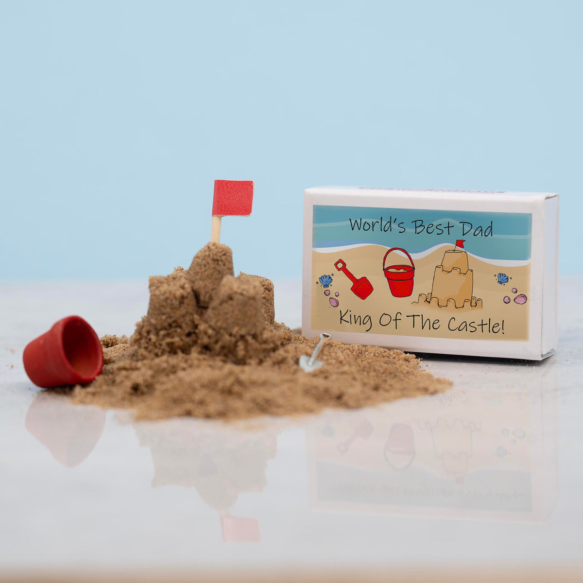 Dad You're King of the Castle Sandcastle Kit In A Matchbox