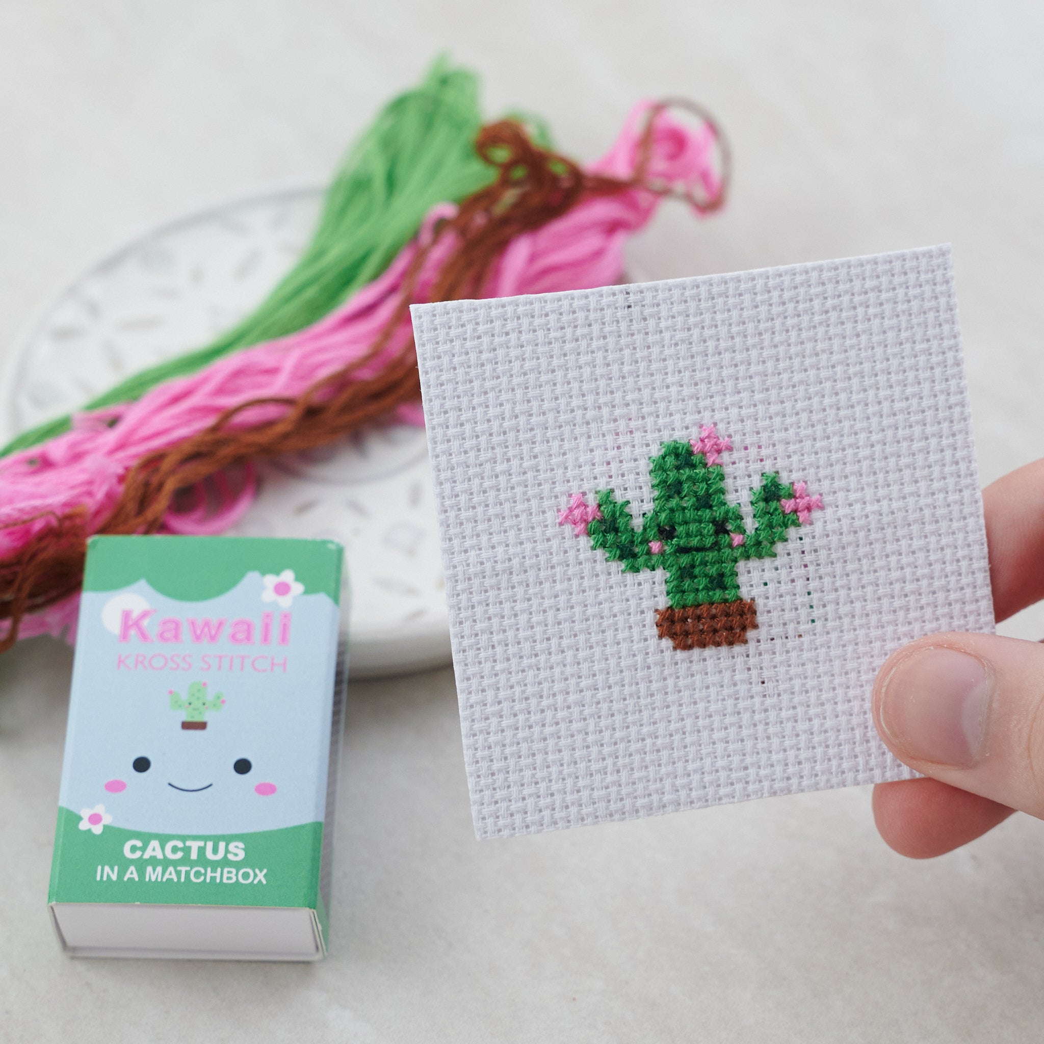 Kawaii Cactus Cross Stitch Kit