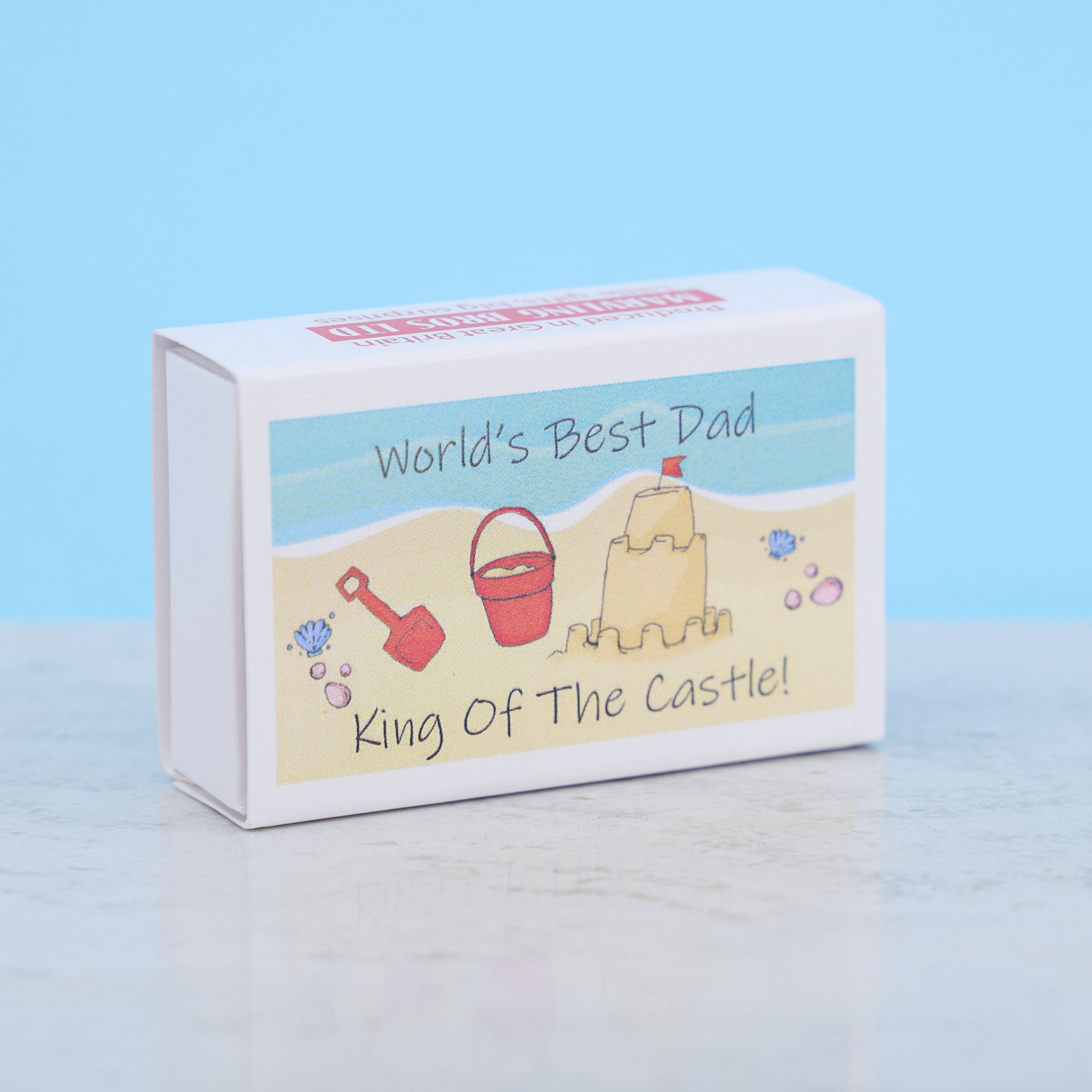 Dad You're King of the Castle Sandcastle Kit In A Matchbox