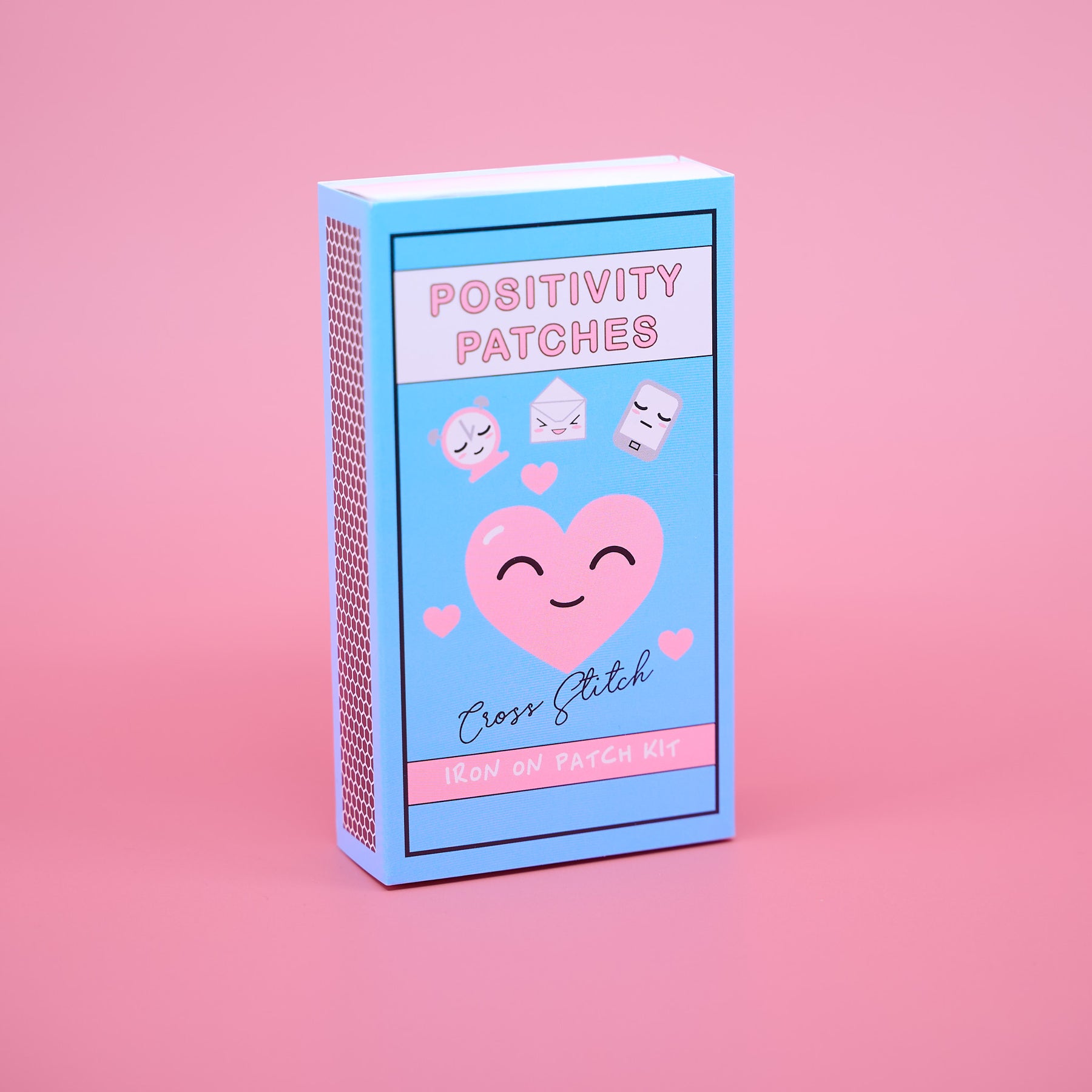 Mini Positivity Cross Stitch Kit – DIY Iron-On Reward Patches