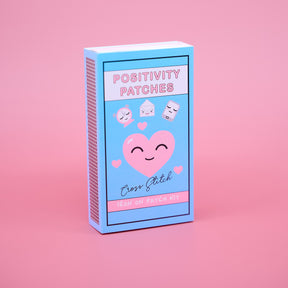 Mini Positivity Cross Stitch Kit – DIY Iron-On Reward Patches