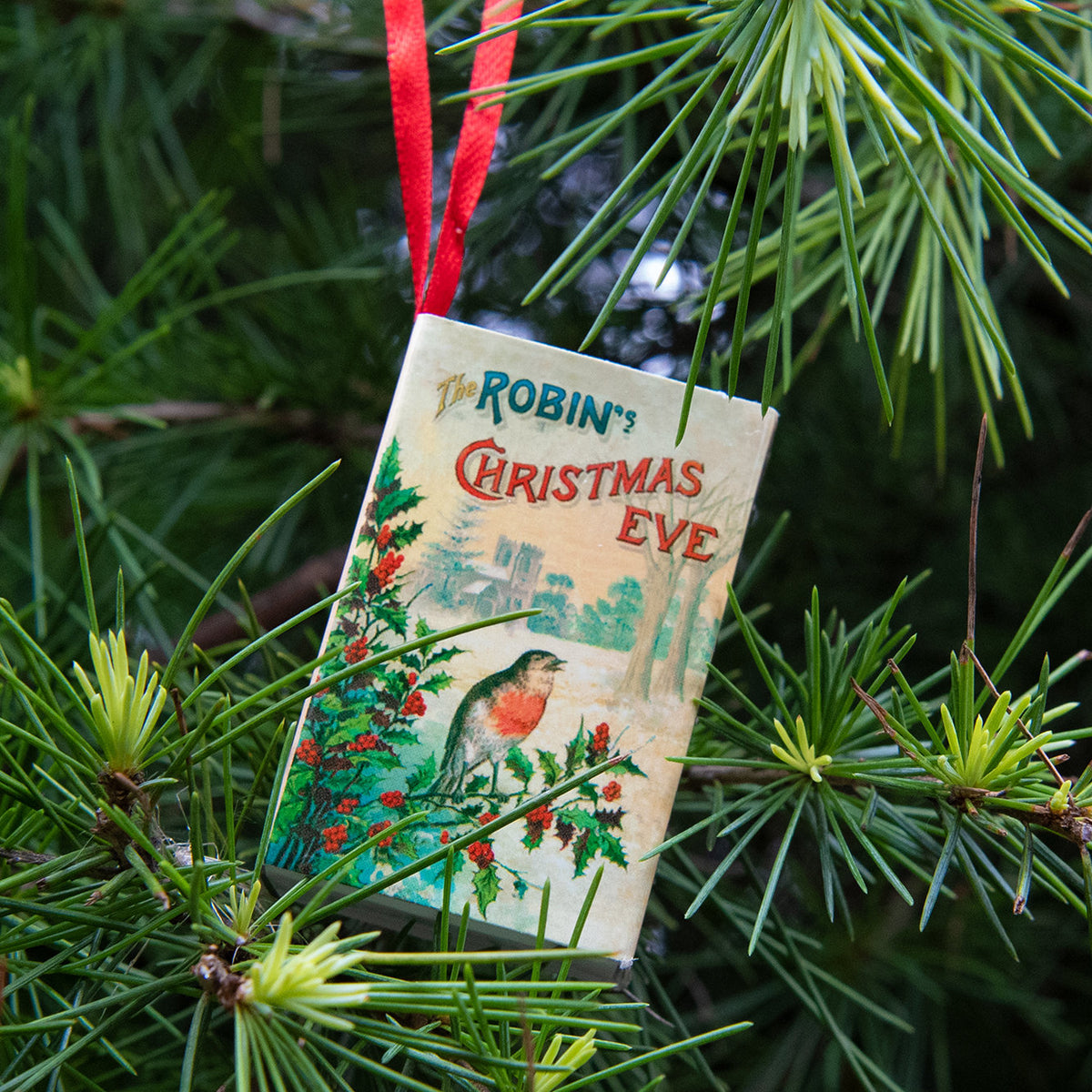 Tree Decoration Christmas Robin Victorian Poem