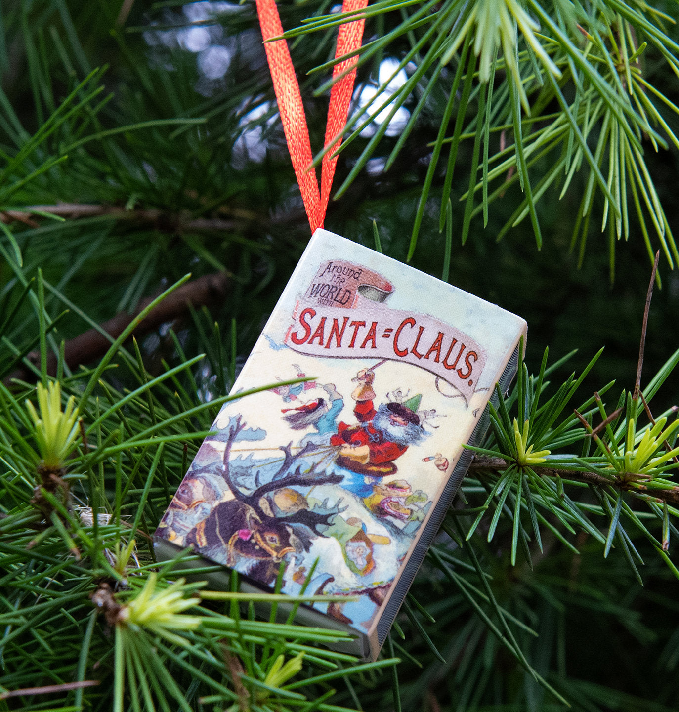 Tree Decoration 'Around The World With Santa Claus' Victorian Poem