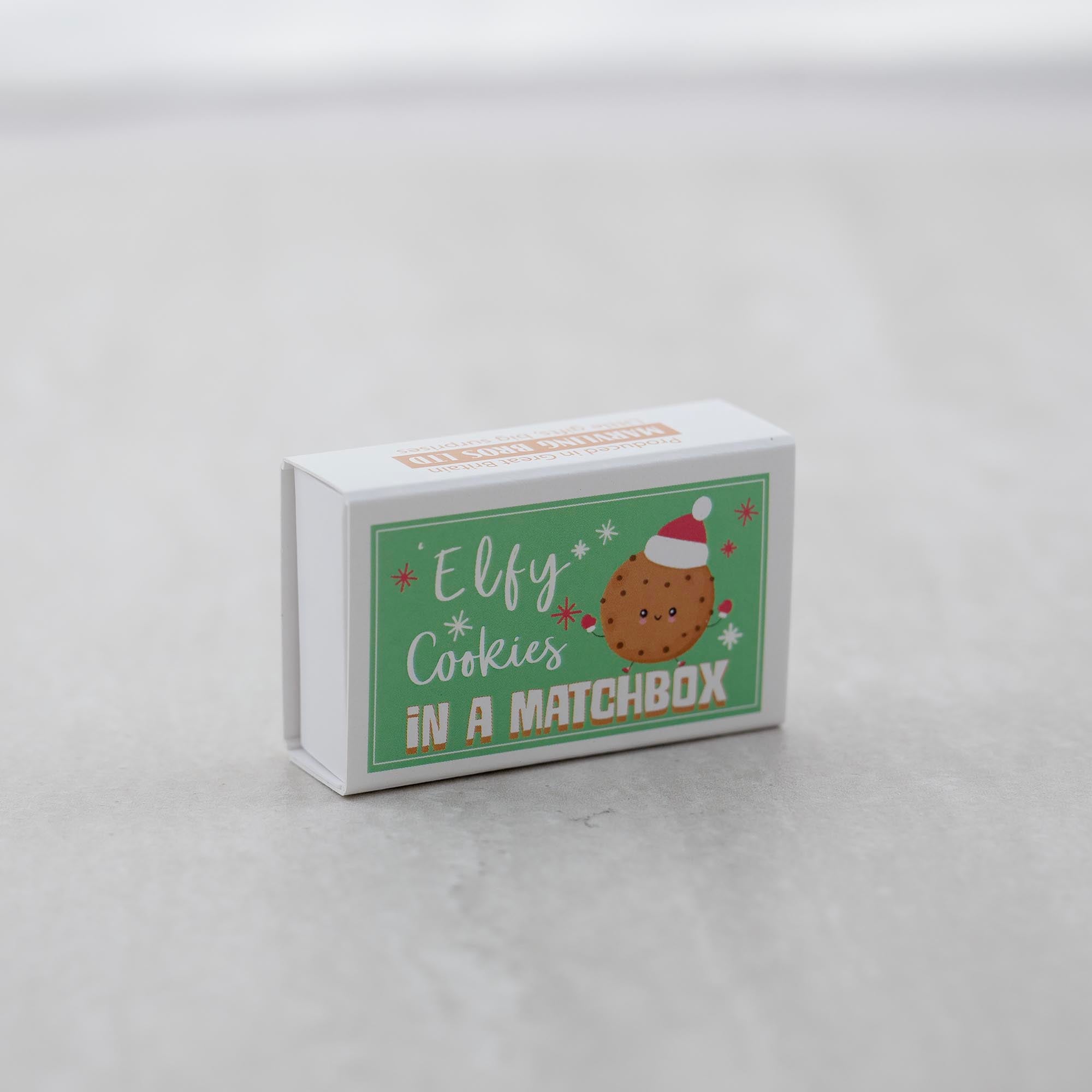 'Elfy Cookies Mini Christmas Cookie Kit In A Matchbox