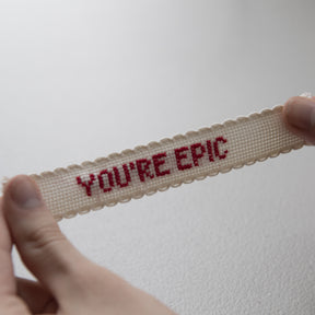 Just To Say 'YOU'RE EPIC' Cross Stitch Secret Message