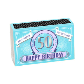 Happy 50th Birthday Candle And Freshwater Pearl Gift