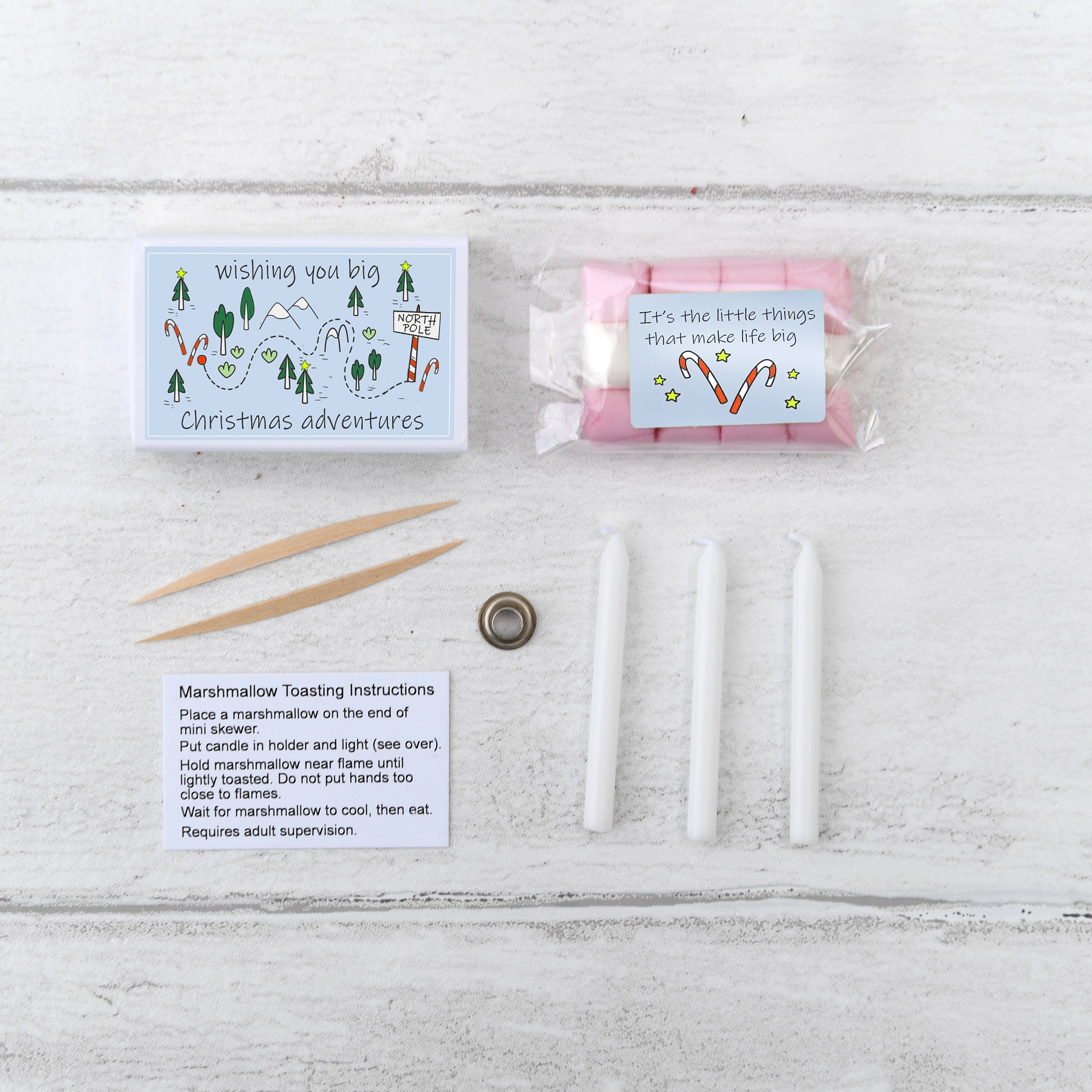 Christmas Mini Marshmallow Toasting Kit