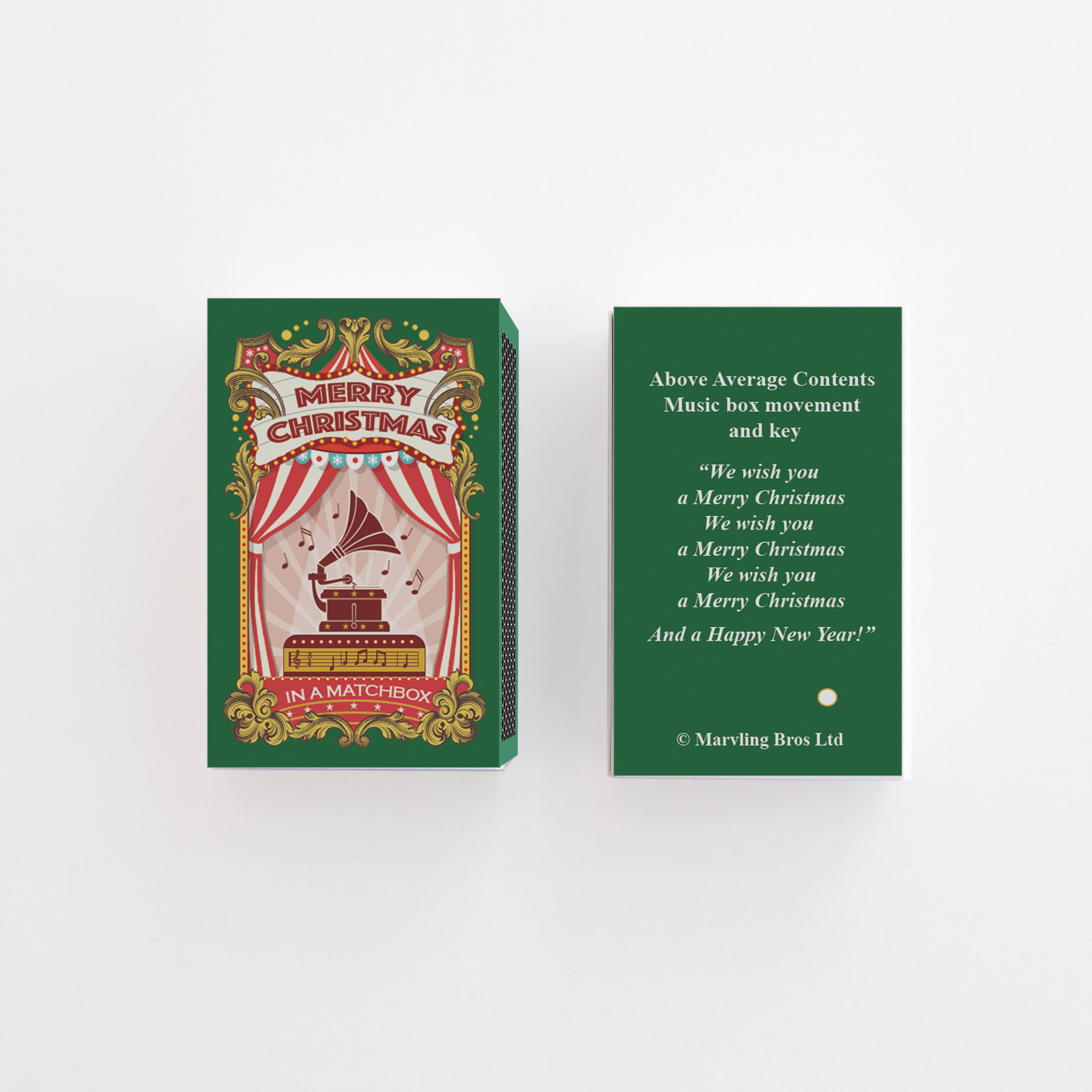 Christmas Music Box Kit In A Matchbox