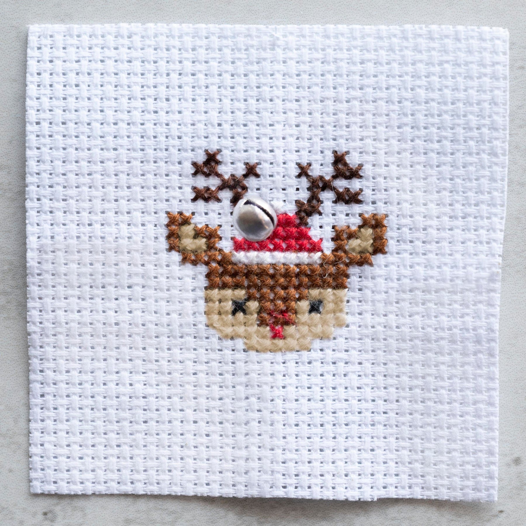 Kawaii Christmas Deer Mini Cross Stitch Kit