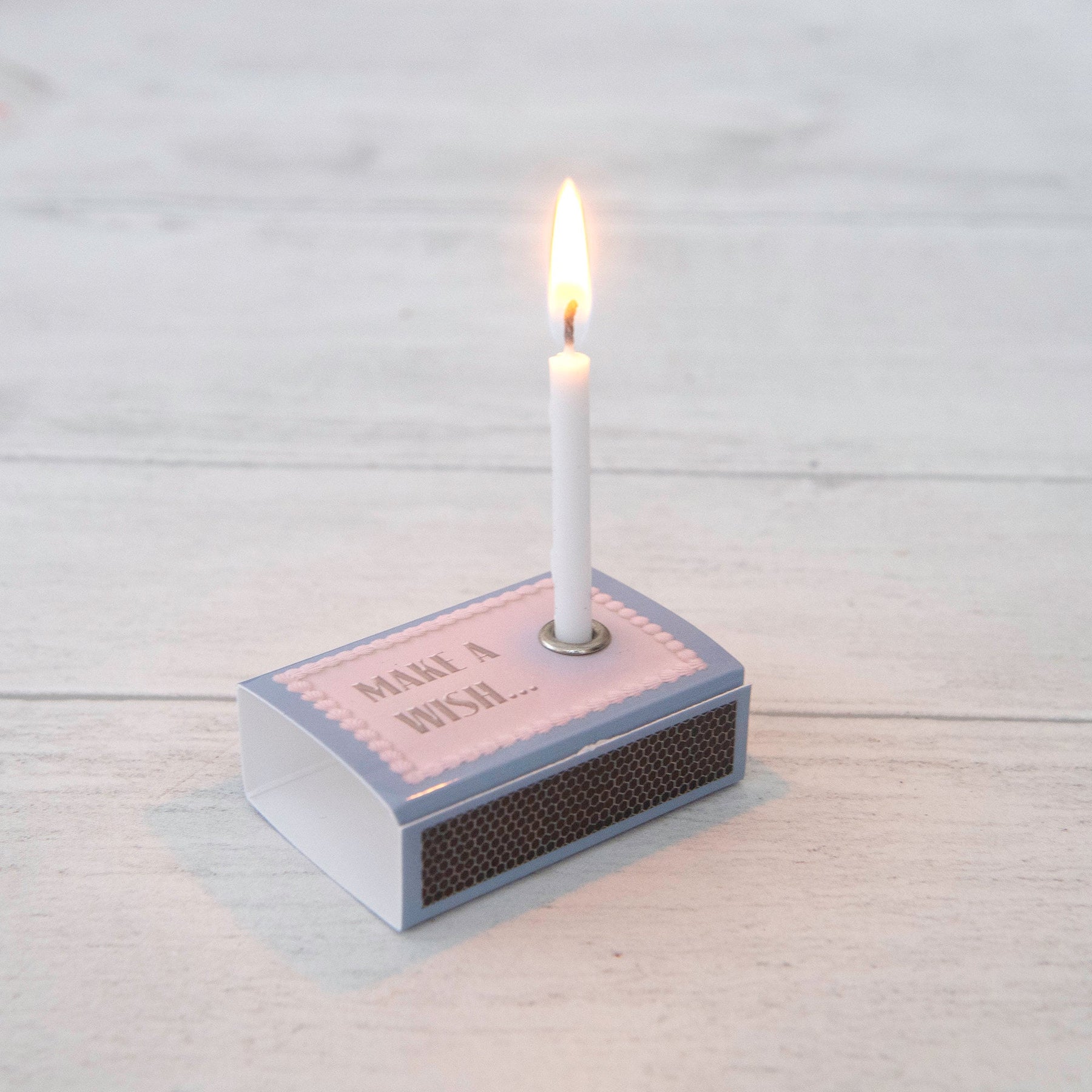 February Amethyst Birthstone And Birthday Candle Gift