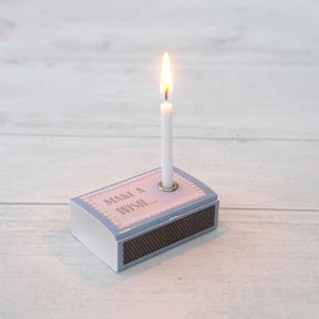February Amethyst Birthstone And Birthday Candle Gift