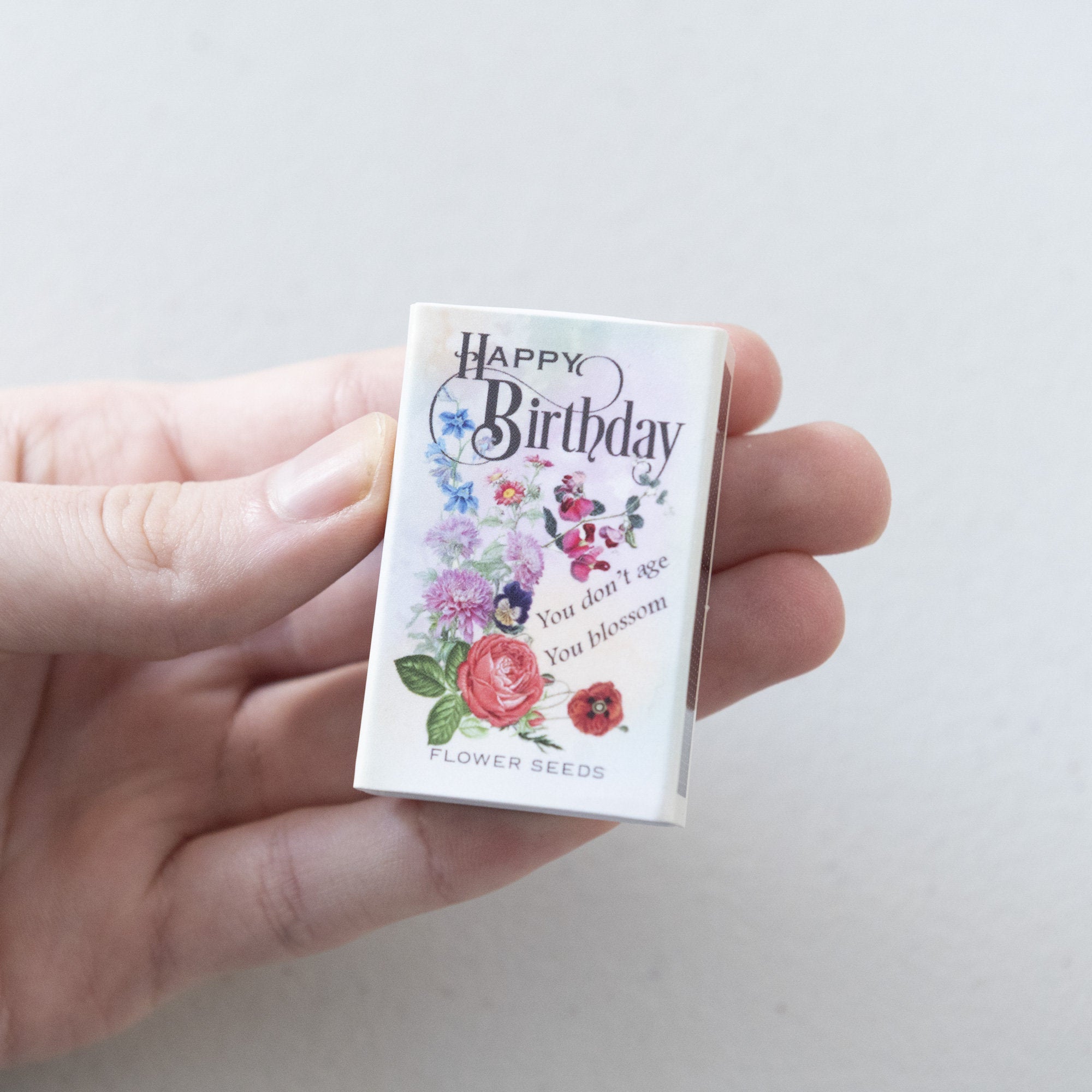 April Birth Flower Sweet Pea Seeds And Birthday Candle