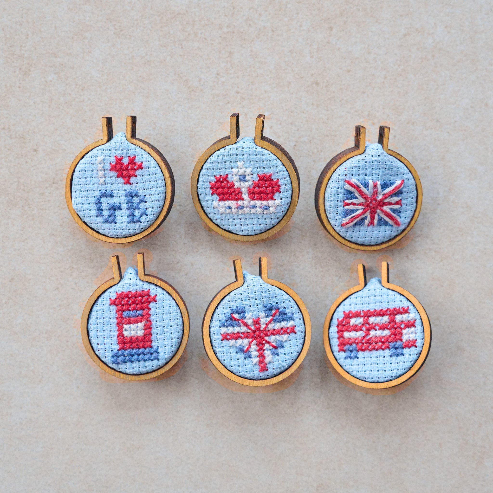 GB Mini Hoop Cross Stitch