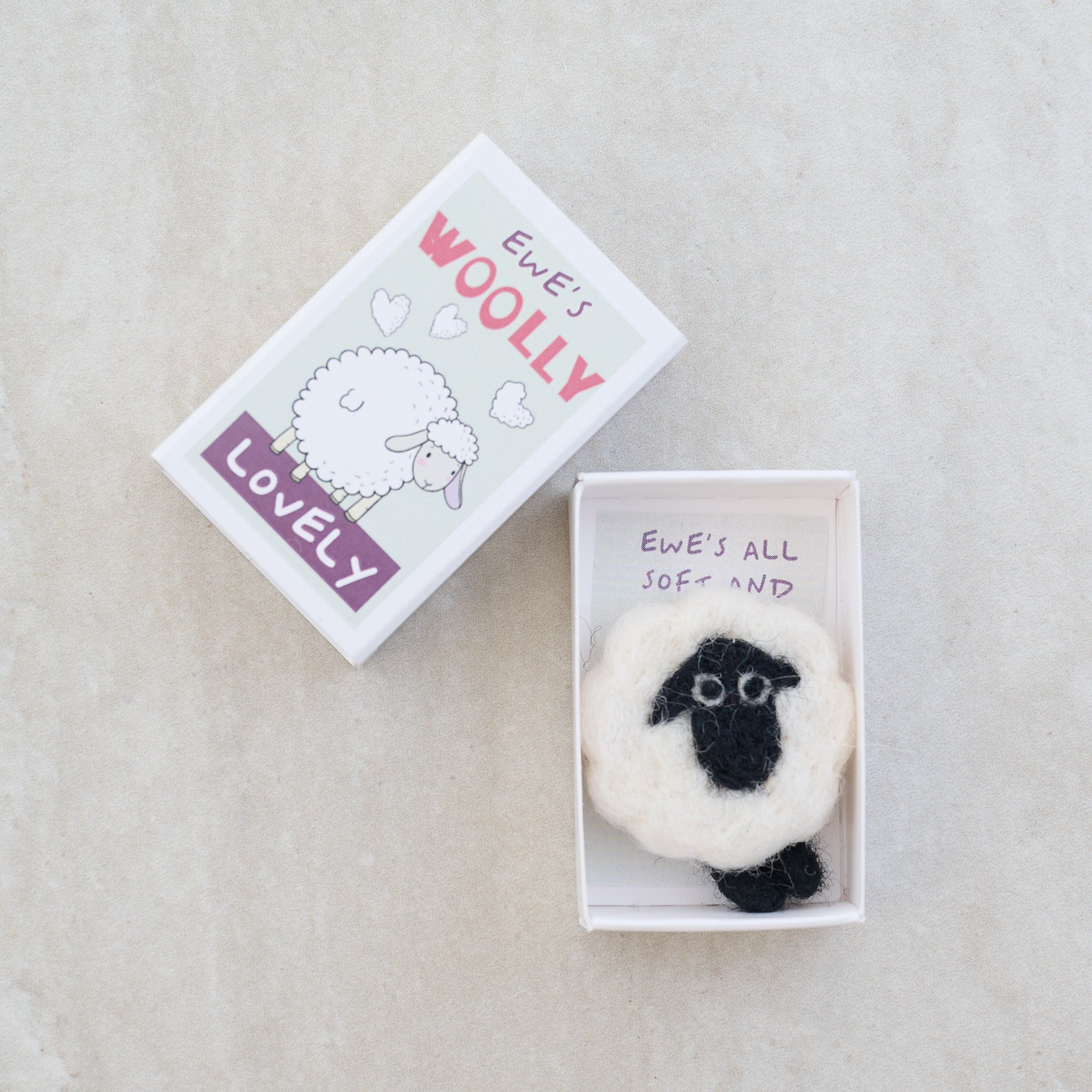 Ewe's Woolly Lovely In A Matchbox