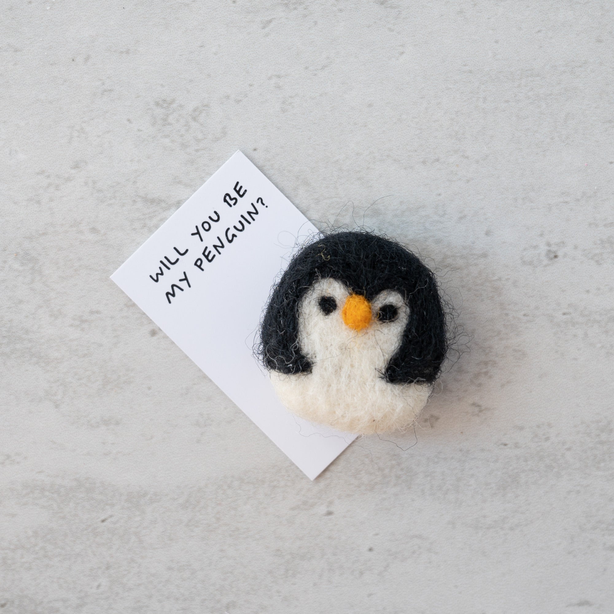 You're Flippin' Fantastic Wool Felt Penguin