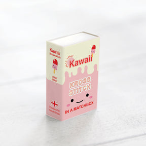 Mini Cross Stitch Kit With Kawaii Ice Lolly Design