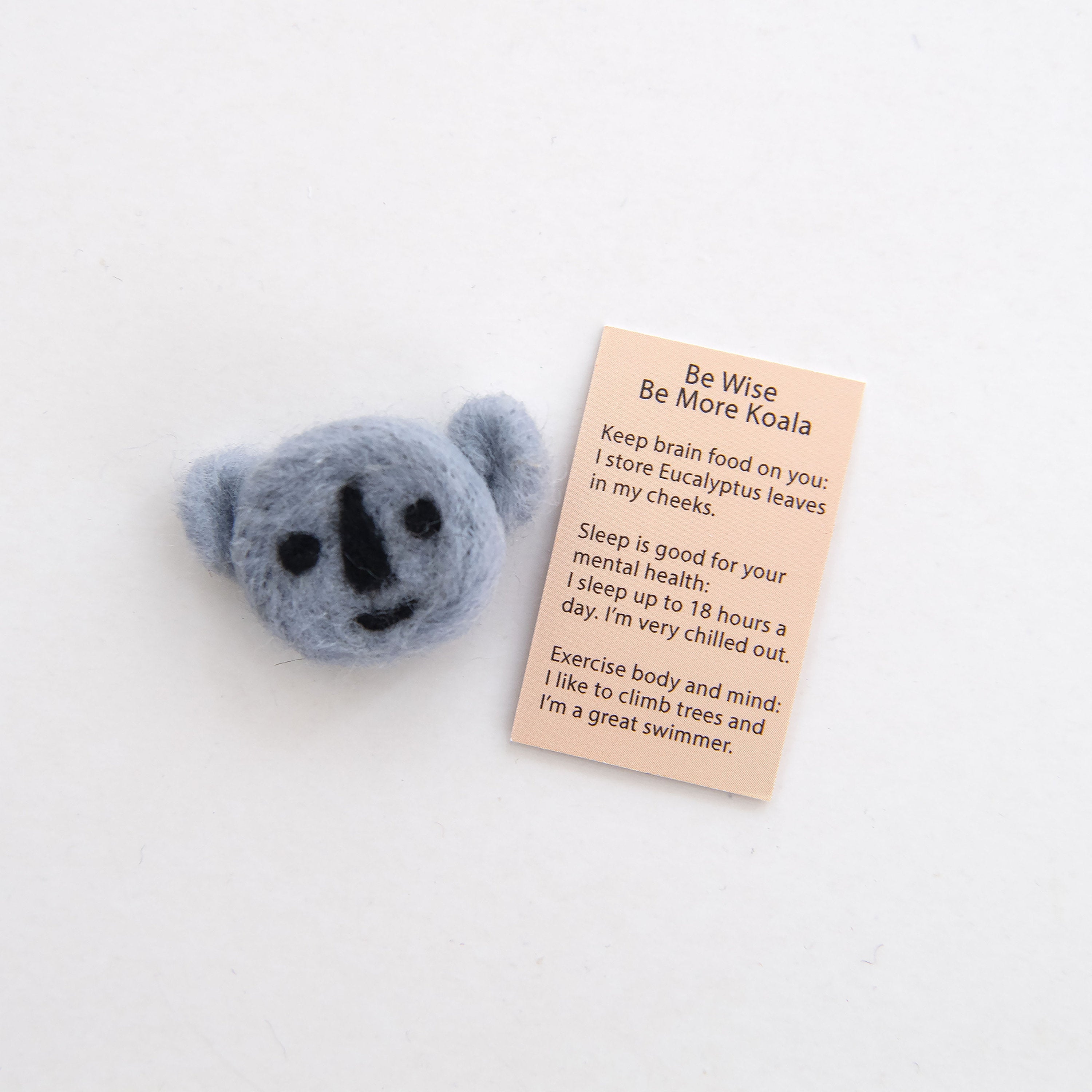 Wool Felt Koala Spirit Animal Gift In A Matchbox