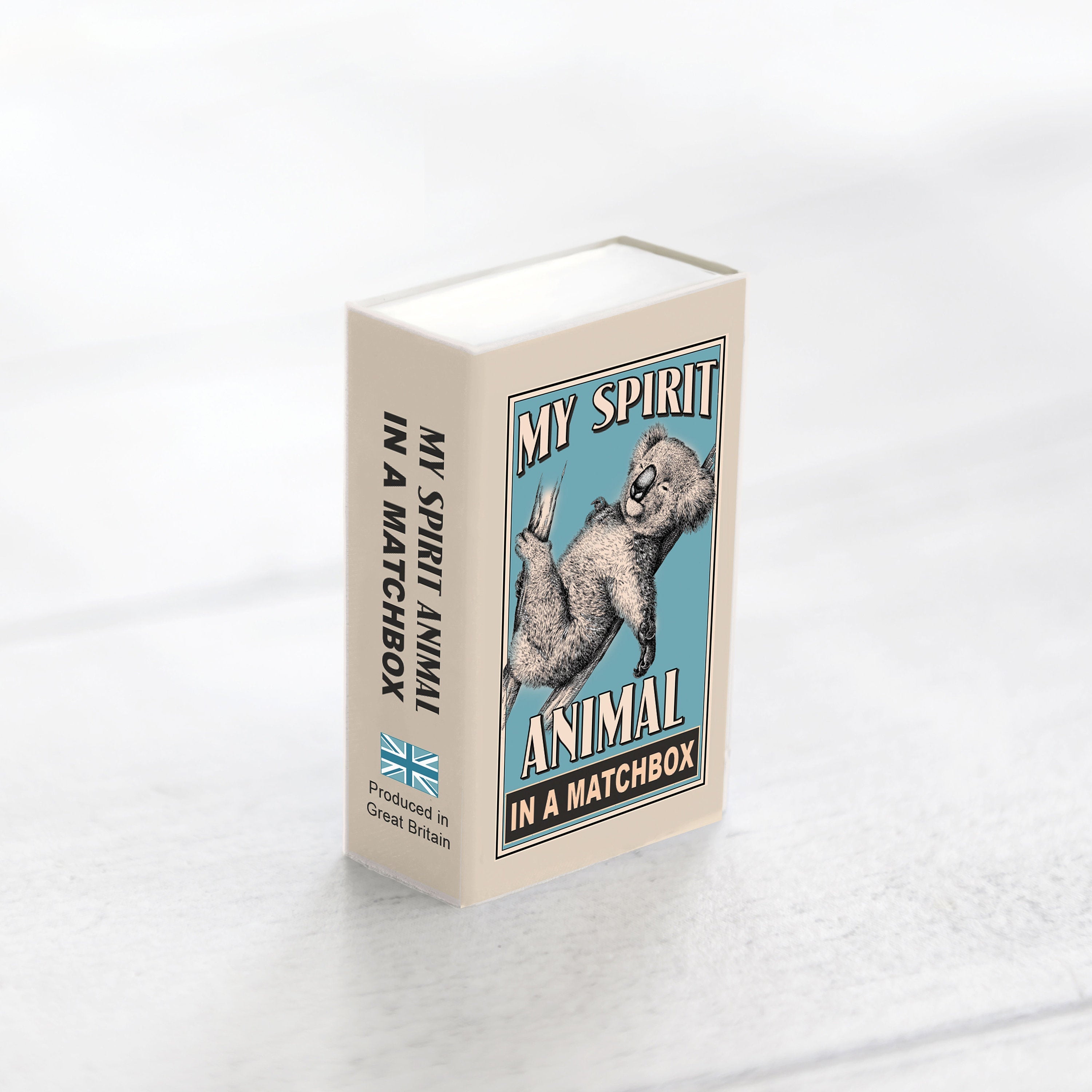 Wool Felt Koala Spirit Animal Gift In A Matchbox