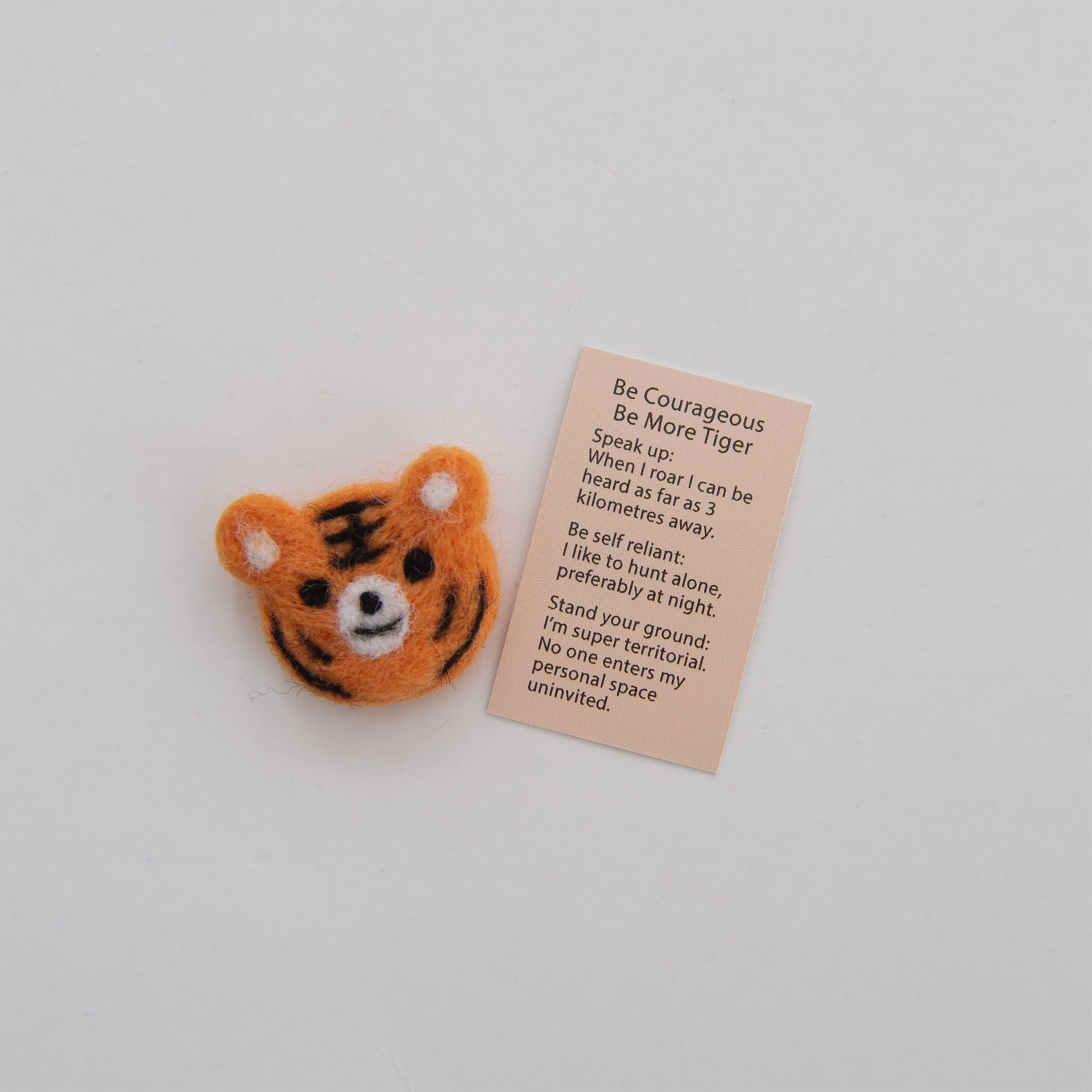 Wool Felt Tiger Spirit Animal Gift In A Matchbox