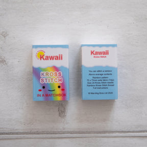 Kawaii Rainbow Heart Mini Cross Stitch Kit