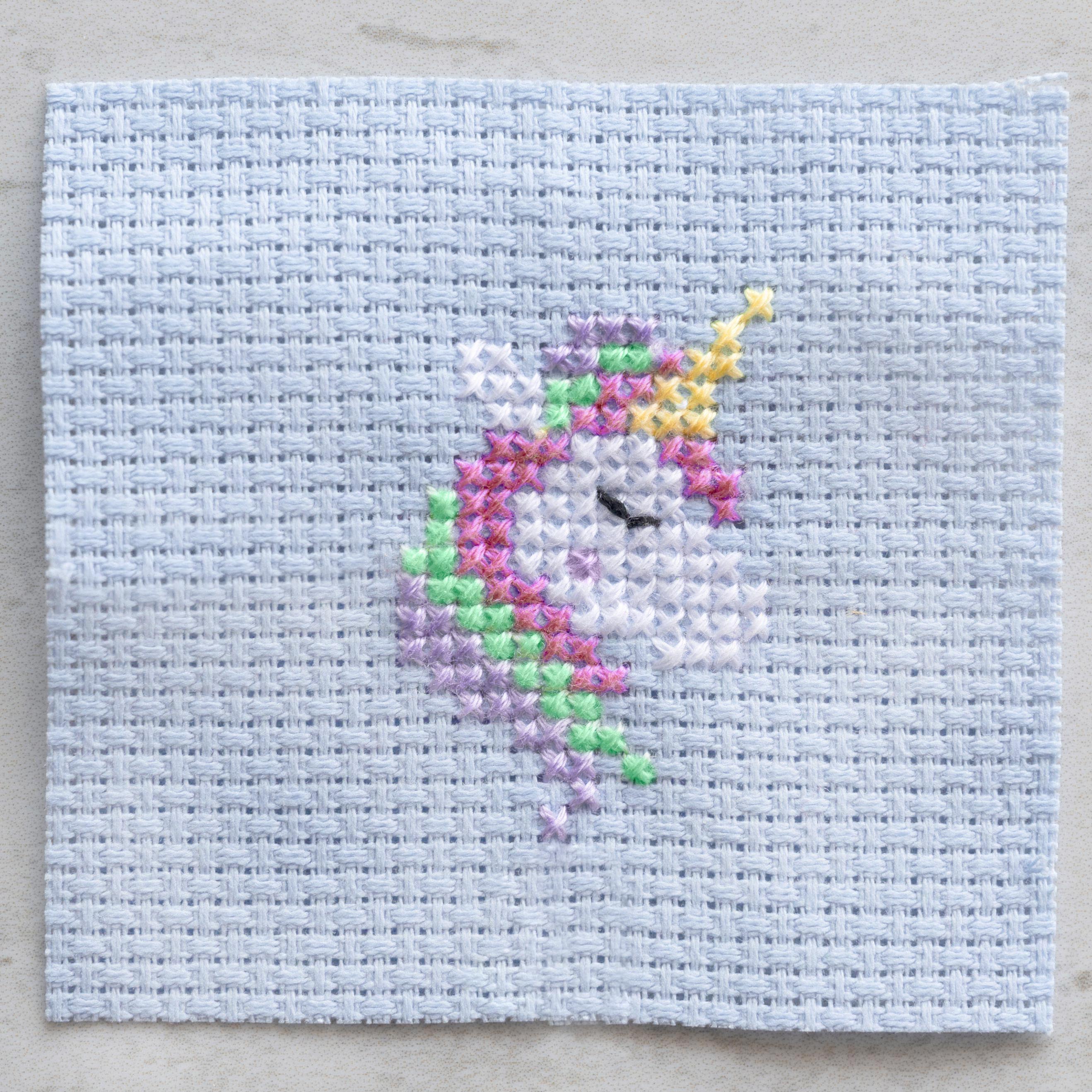 Kawaii Cross Stitch Unicorn