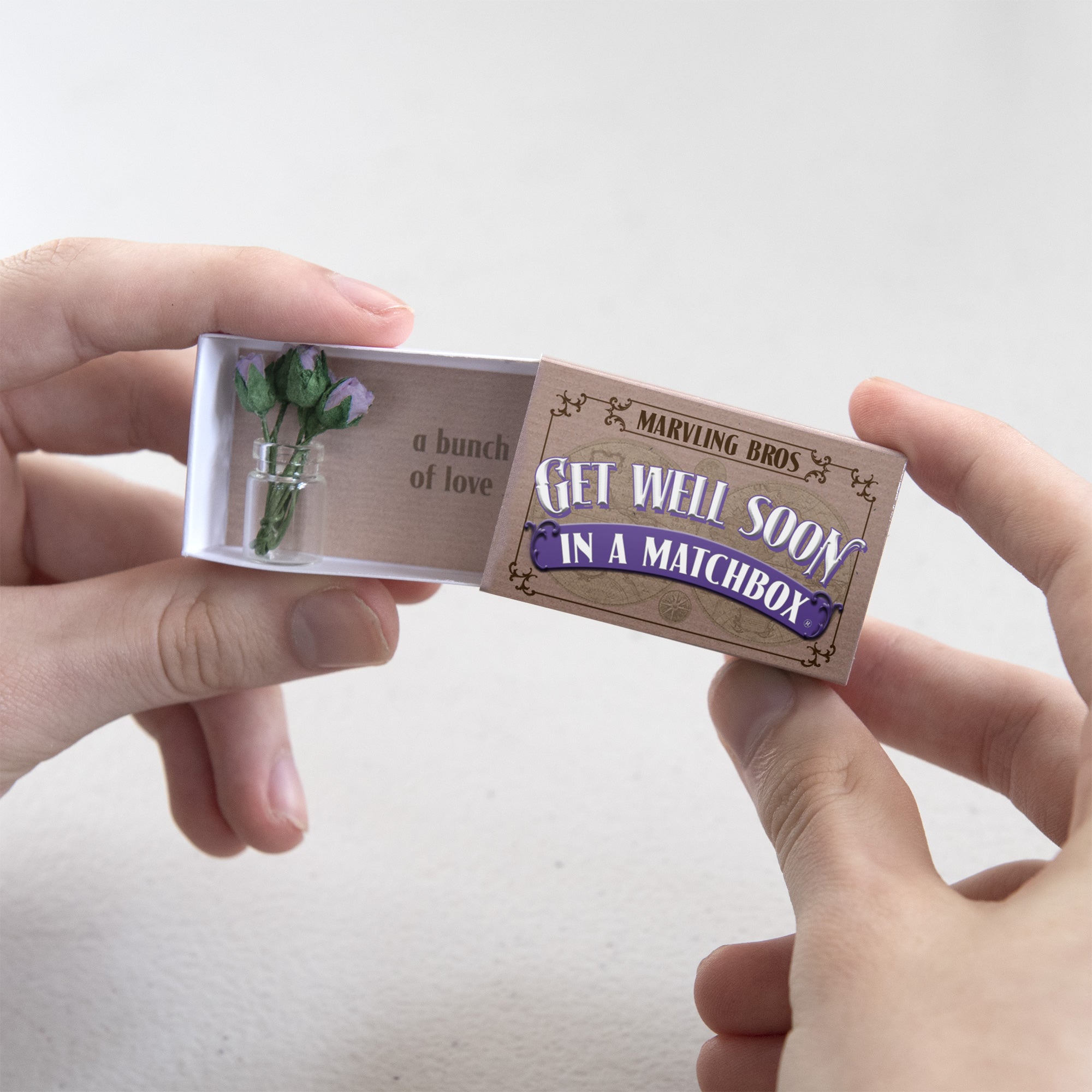 Get Well Soon Miniature Handmade Bouquet Of Paper Roses