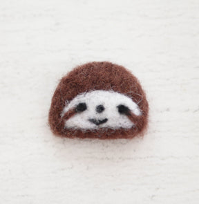 Wool Felt Sloth Spirit Animal Gift In A Matchbox