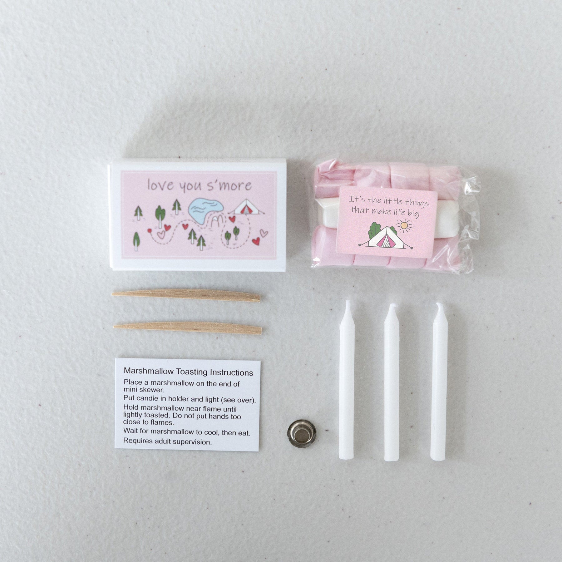 'Love You S'more' Mini Marshmallow Toasting Kit