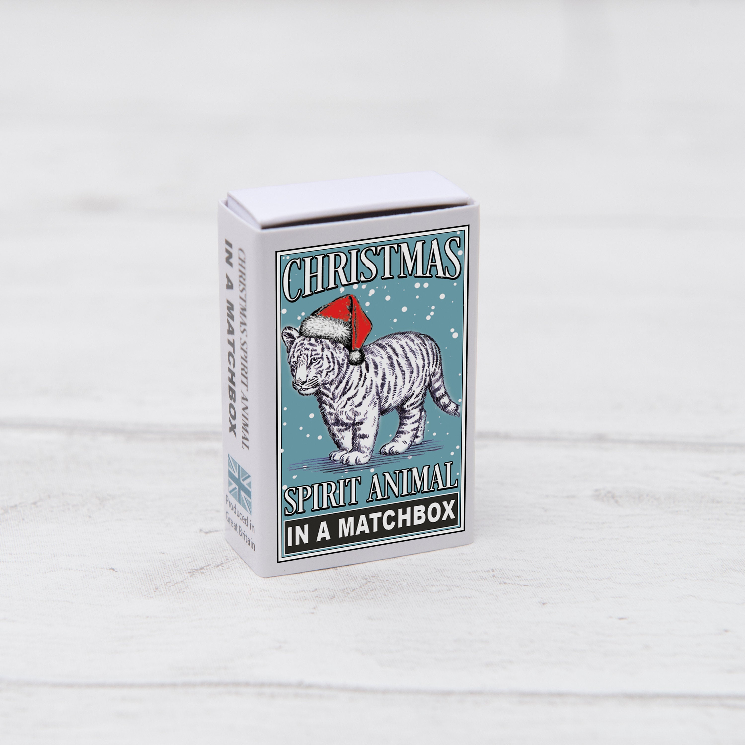 Tiger Christmas Spirit Animal In A Matchbox