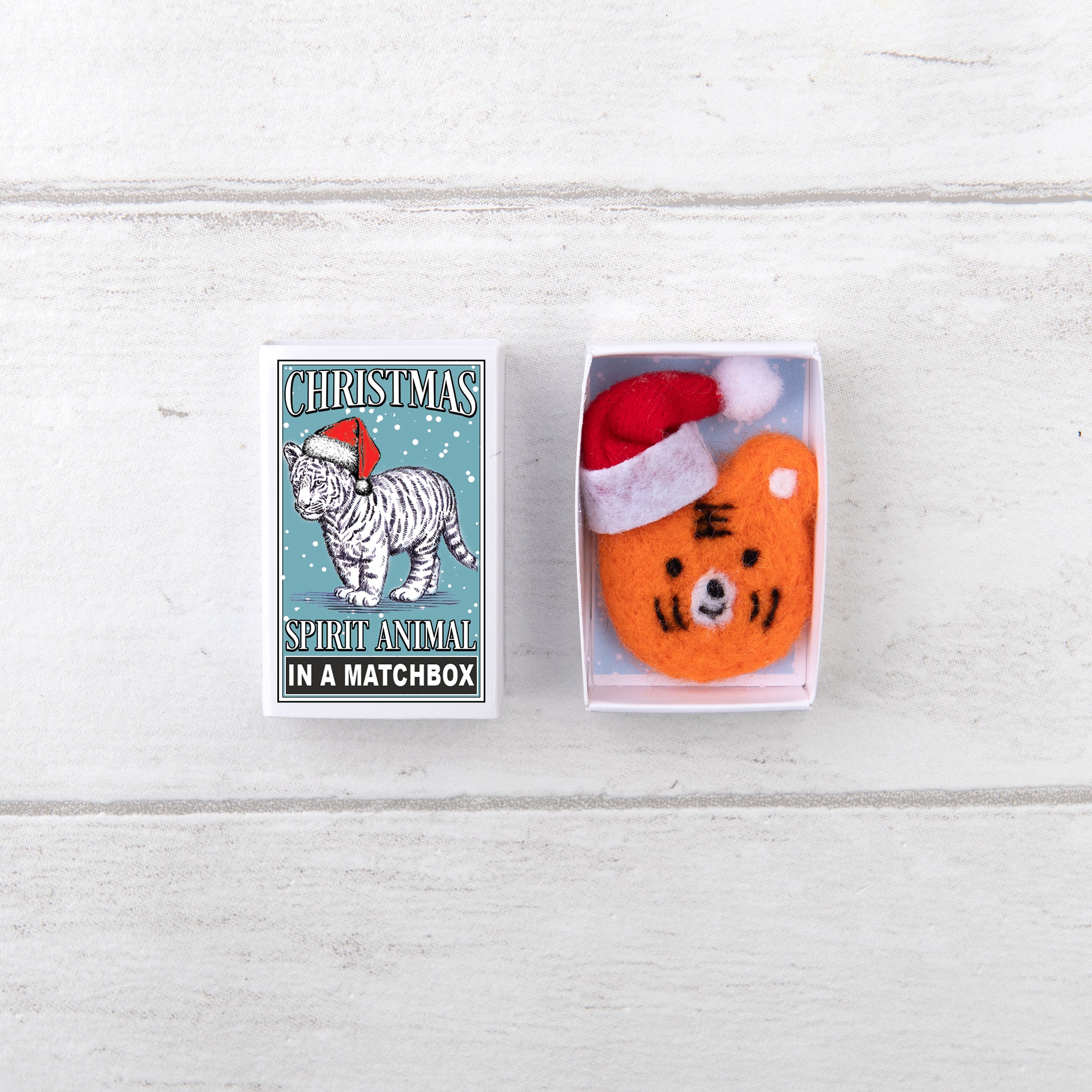 Tiger Christmas Spirit Animal In A Matchbox