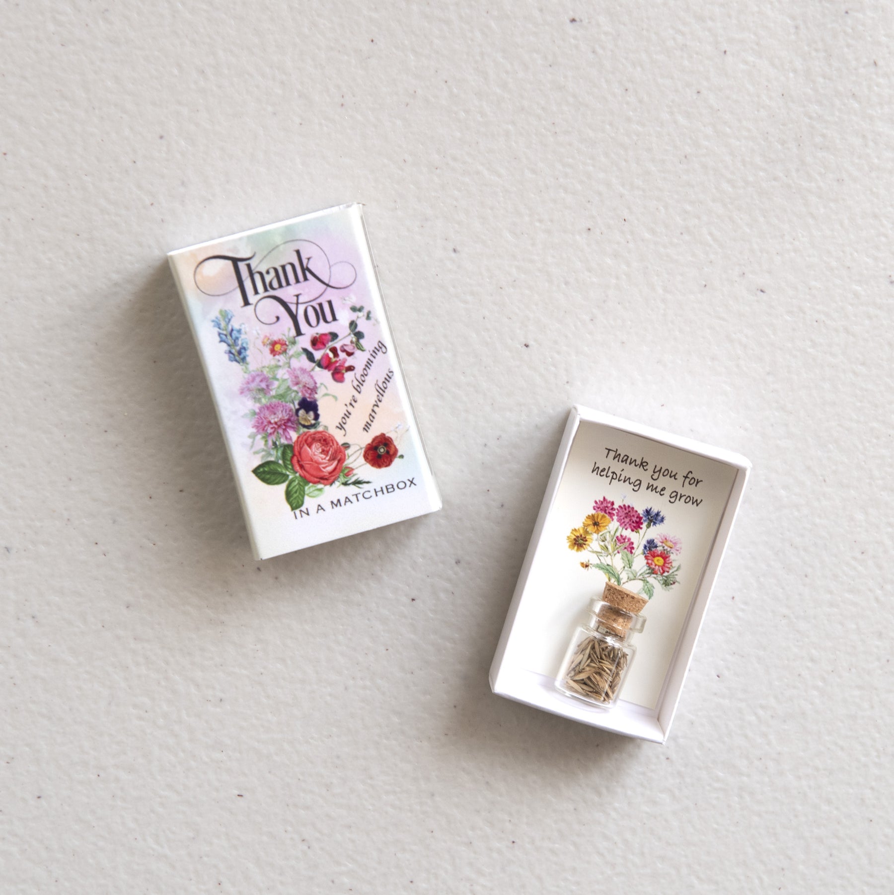 Thank You Wildflower Seeds In A Matchbox