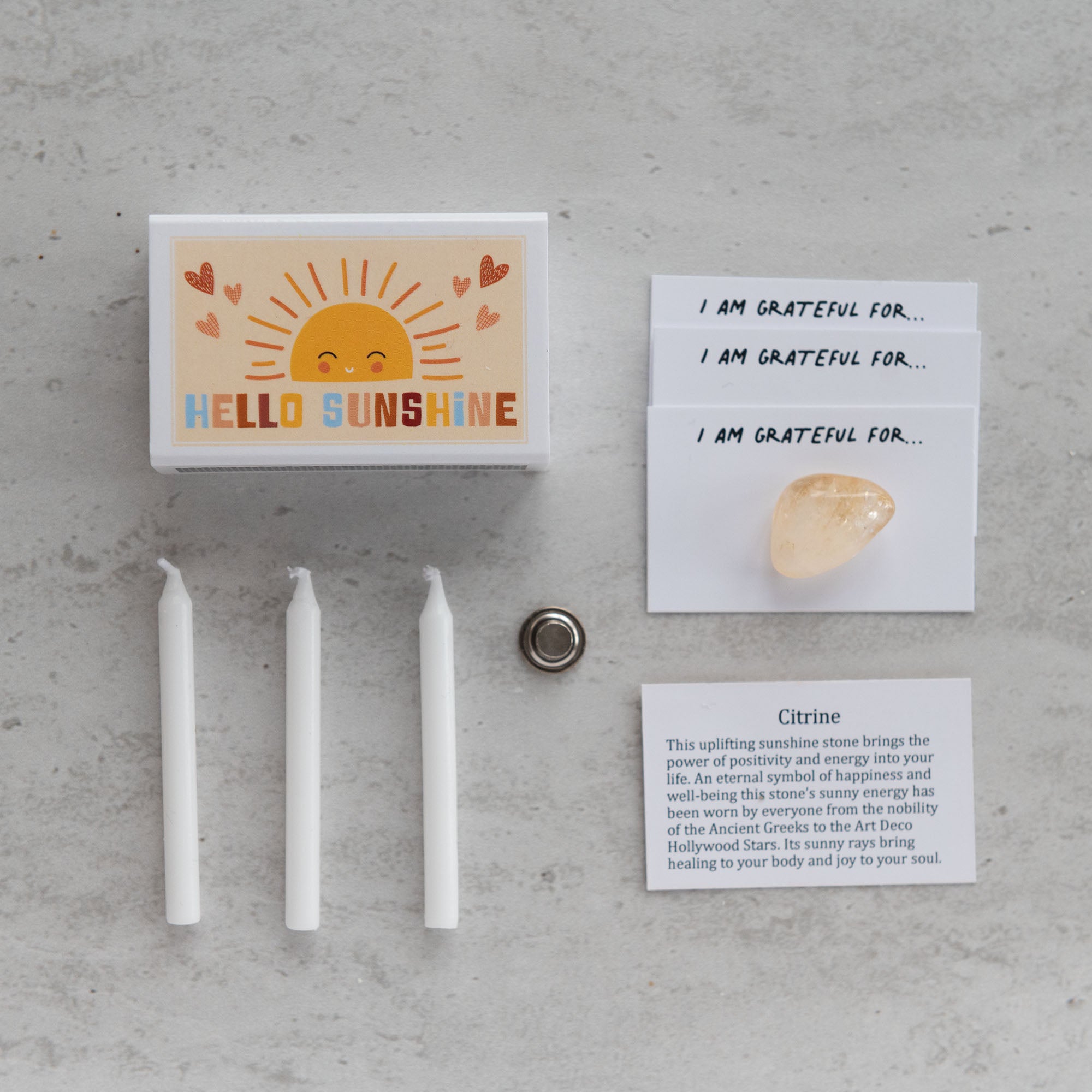 Hello Sunshine Mindfulness Gift In A Matchbox