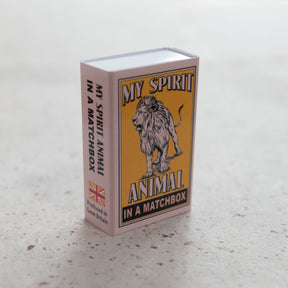 Wool Felt Lion Spirit Animal Gift In A Matchbox
