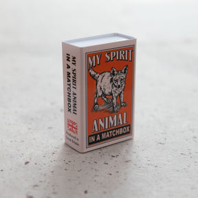 Wool Felt Fox Spirit Animal In A Matchbox