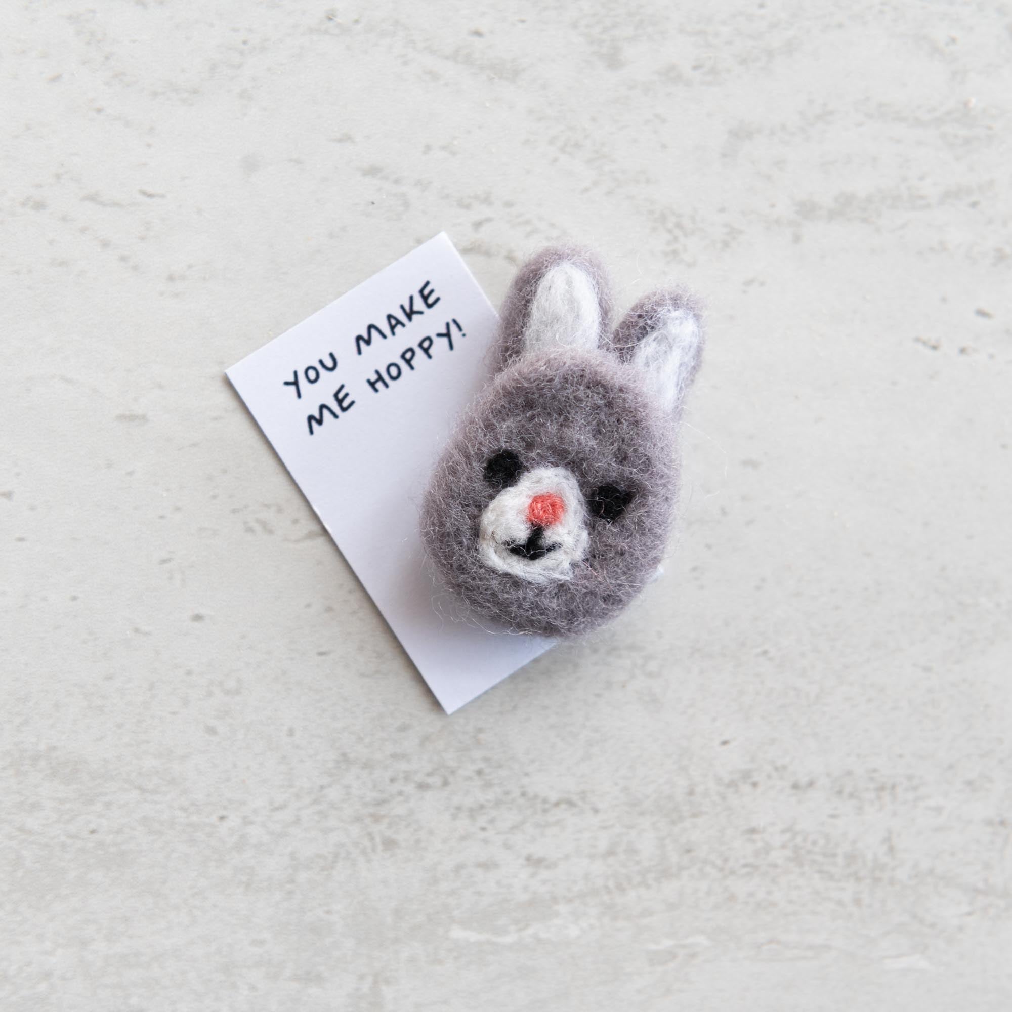 Some Bunny Loves You Wool Felt Rabbit In A Matchbox