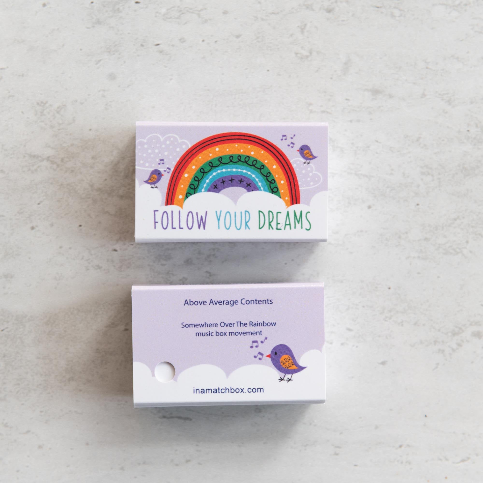 Somewhere Over The Rainbow Music Box Kit In A Matchbox