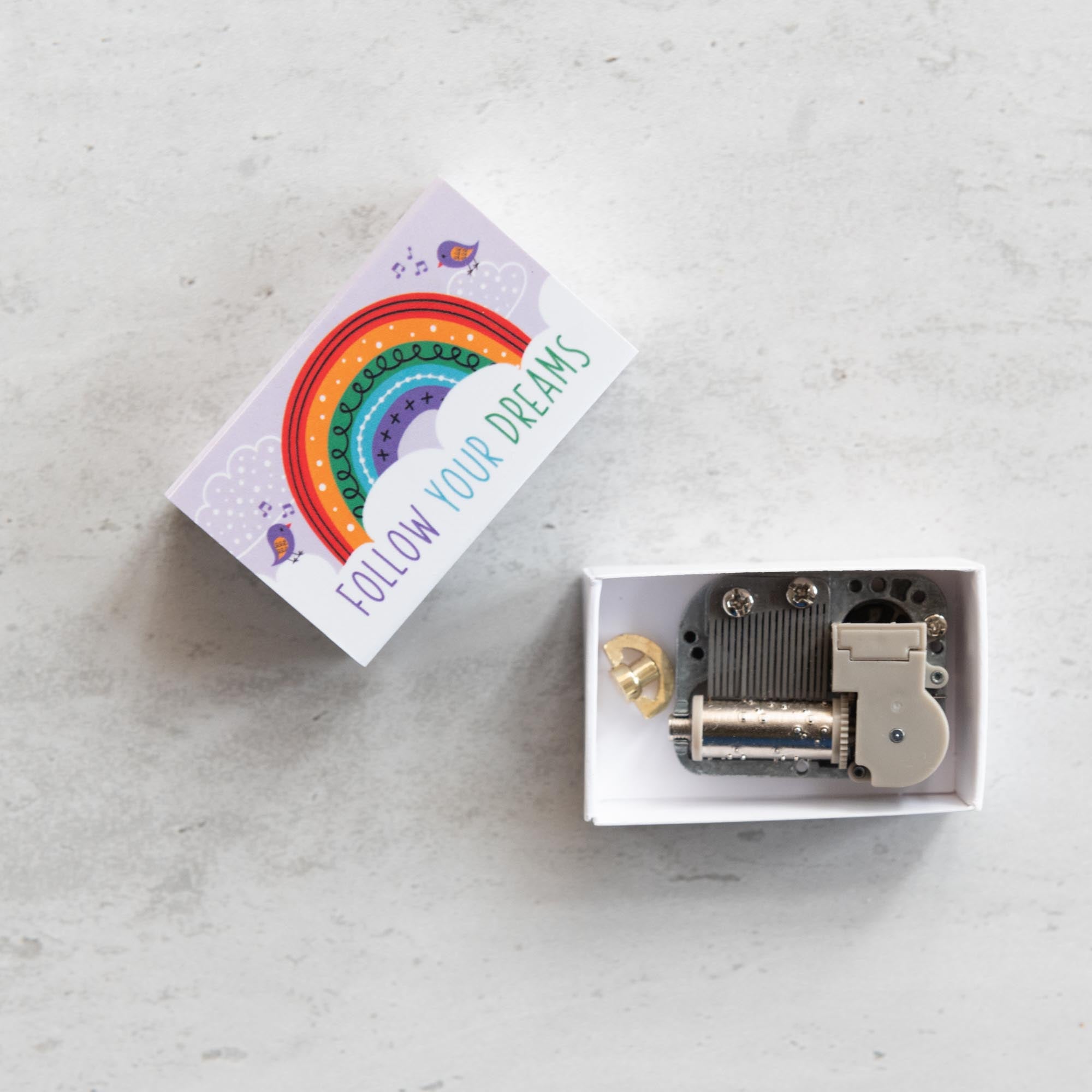 Somewhere Over The Rainbow Music Box Kit In A Matchbox