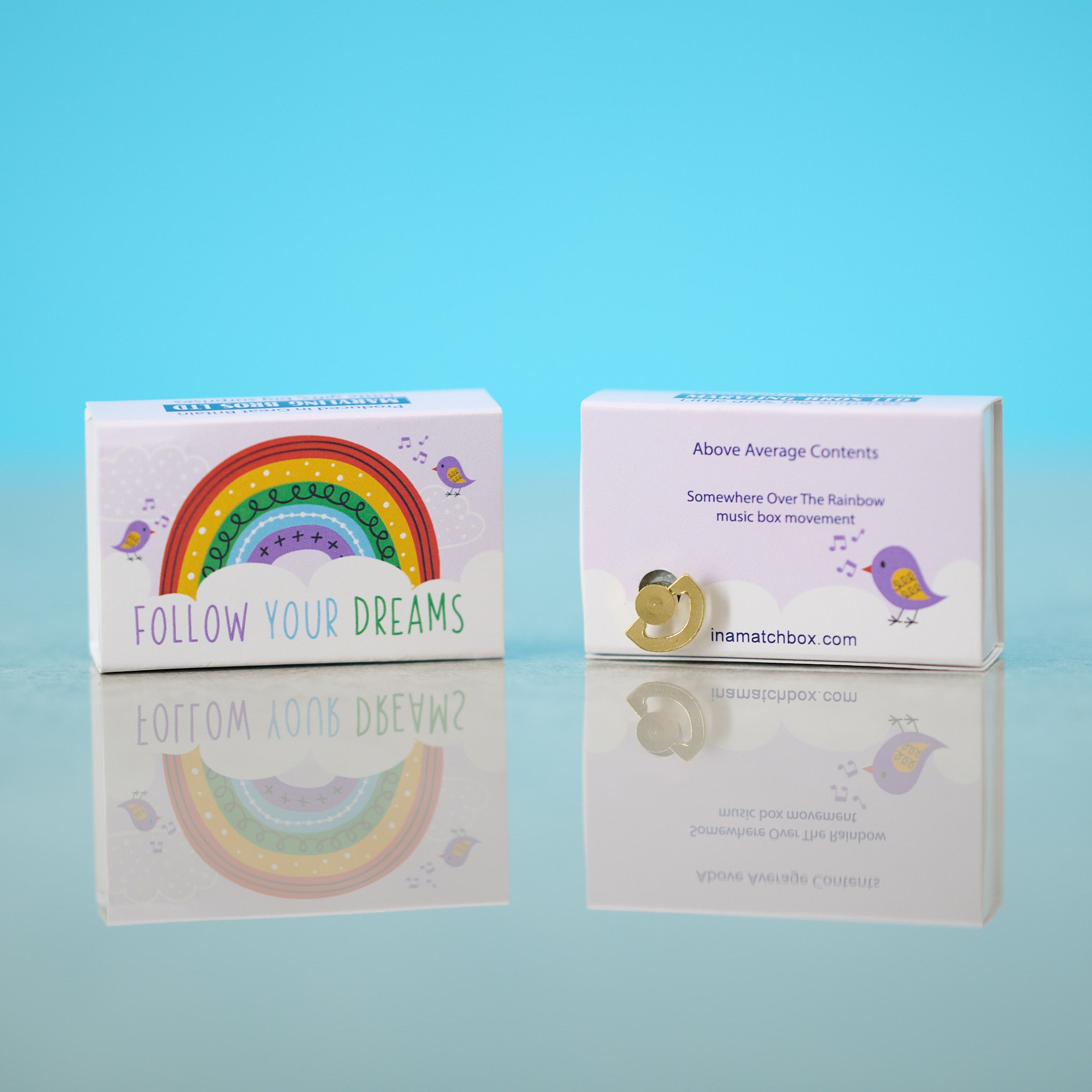 Somewhere Over The Rainbow Music Box Kit In A Matchbox