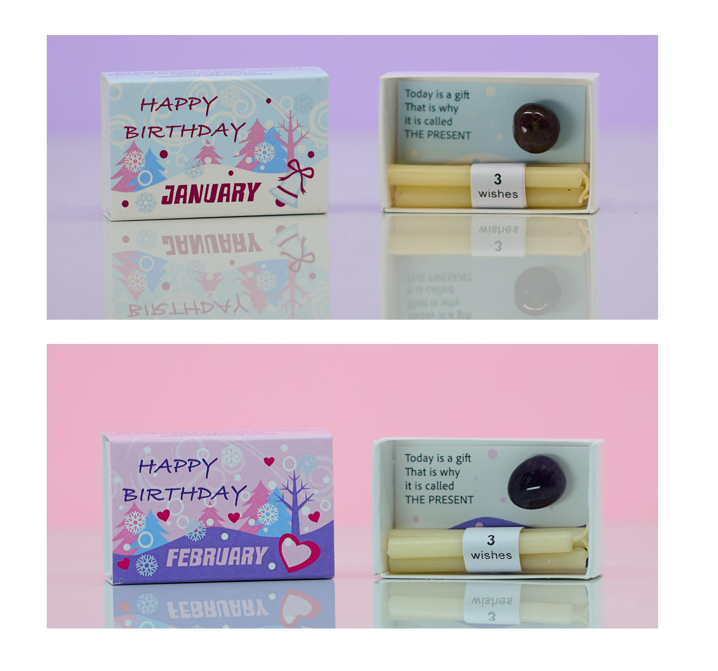 Mindful Birthstone Gift In A Matchbox