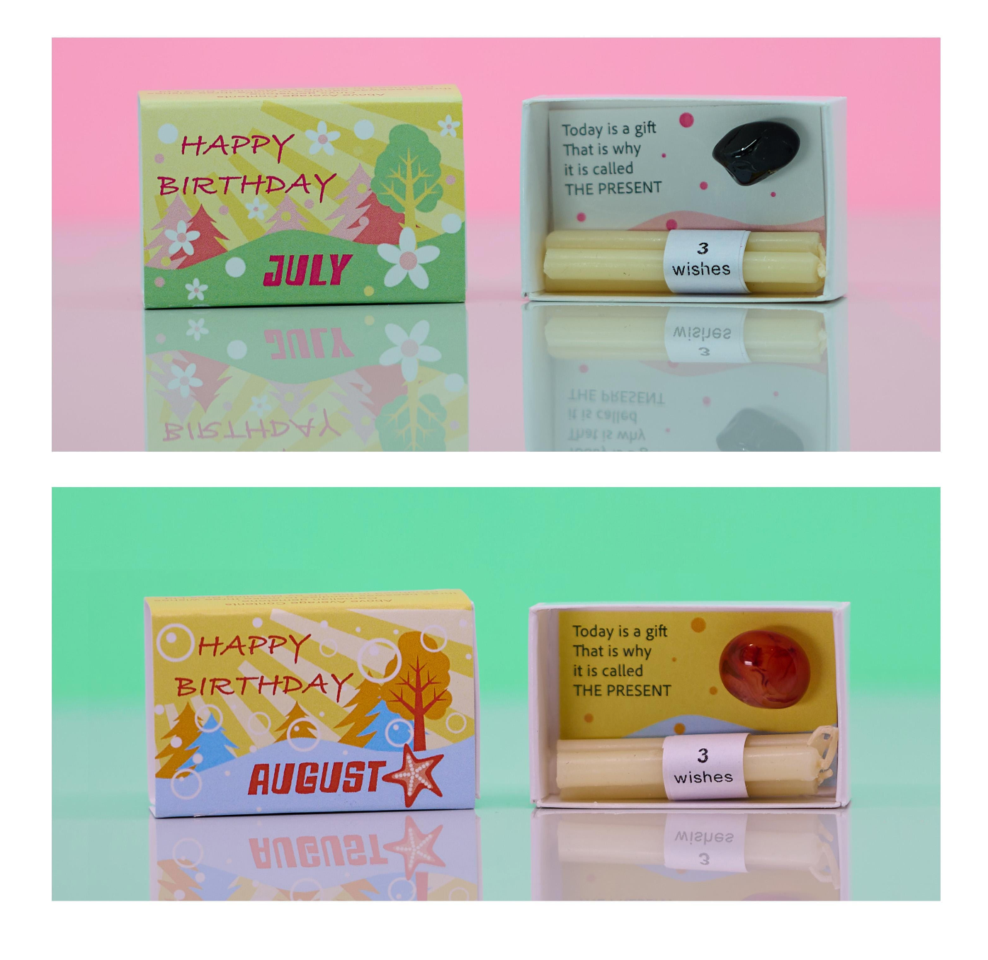 Mindful Birthstone Gift In A Matchbox