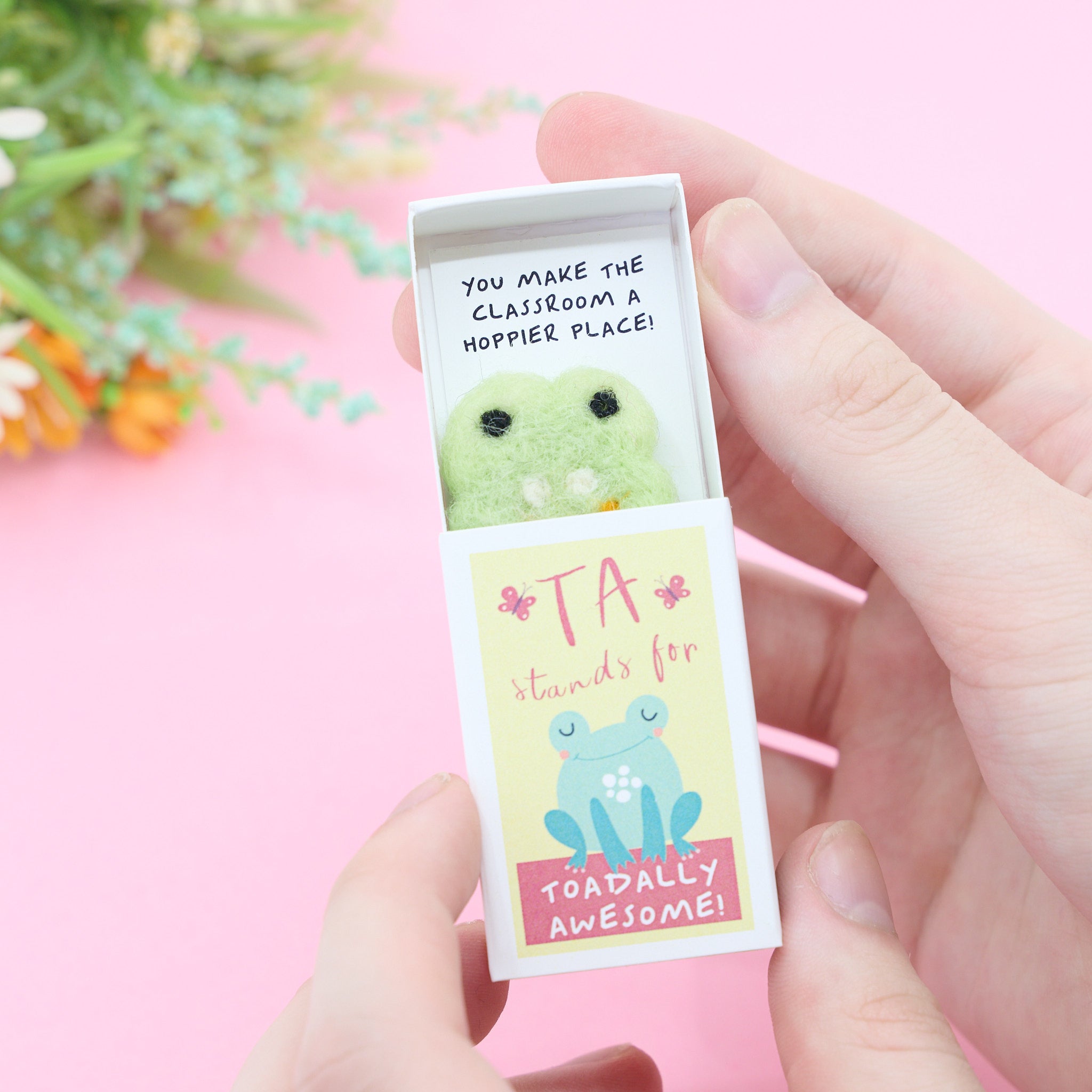 Toadally Awesome Teaching Assistant Gift In A Matchbox